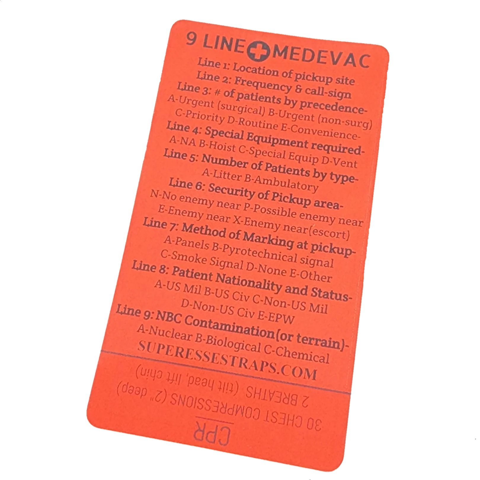 9 Line MedEvac Decal - U.S. Military Truncated Medical Evacuation Reference Sticker & CPR - Image 10