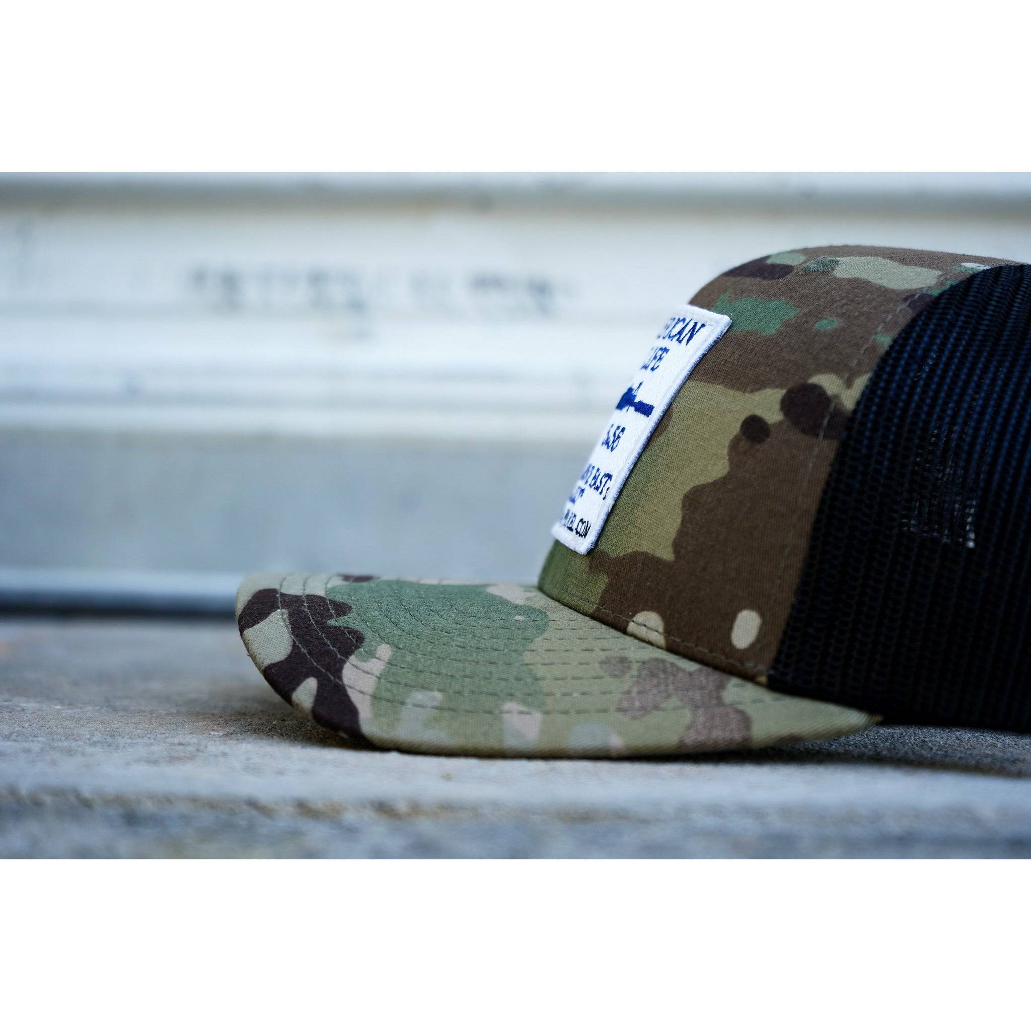 American Way Of Life White Patch Snapback Hat - Image 7