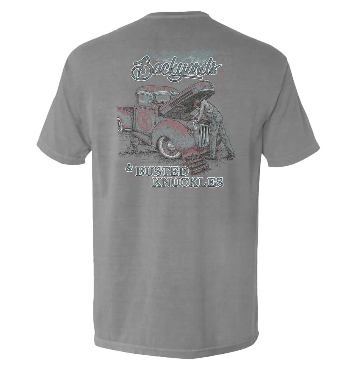 Backyards and Busted Knuckles Pocket Tee - Image 3