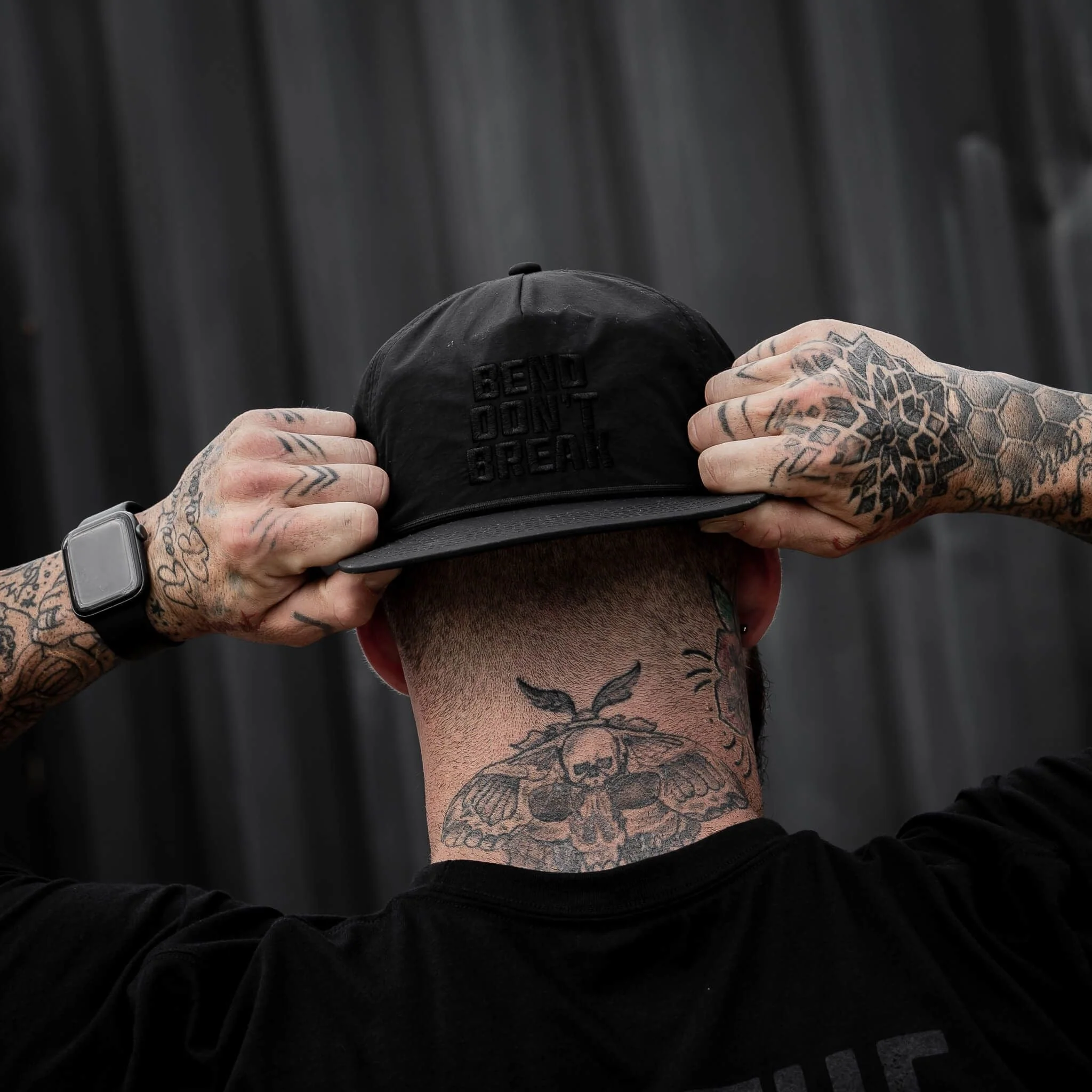 Bend Don't Break Subdued Crushable Edition Rope SnapBack Hat - Image 7