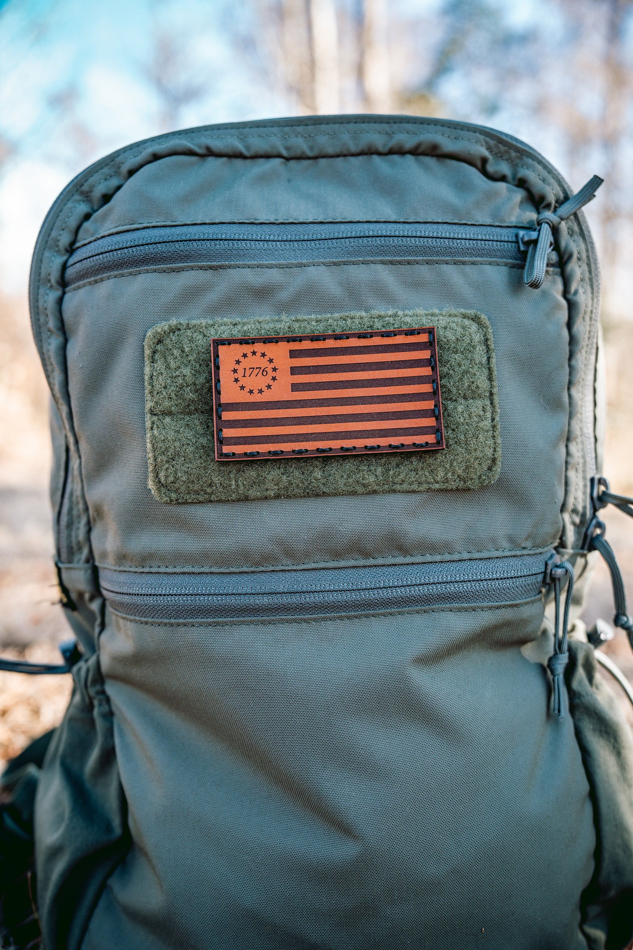 BETSY ROSS FLAG LEATHER PATCH - Image 4
