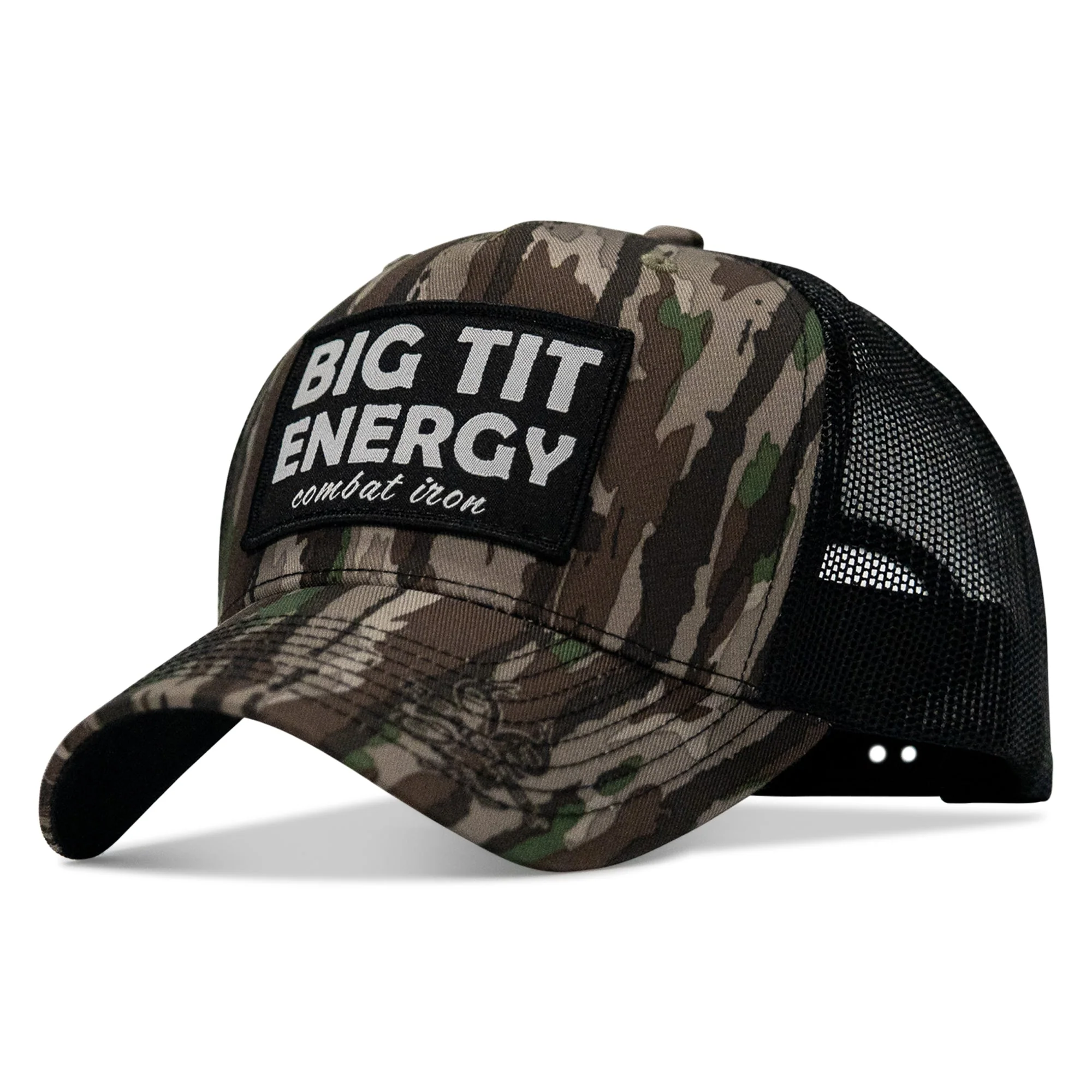 Big Tit Energy Patch Mesh Snapback Hat - Image 10