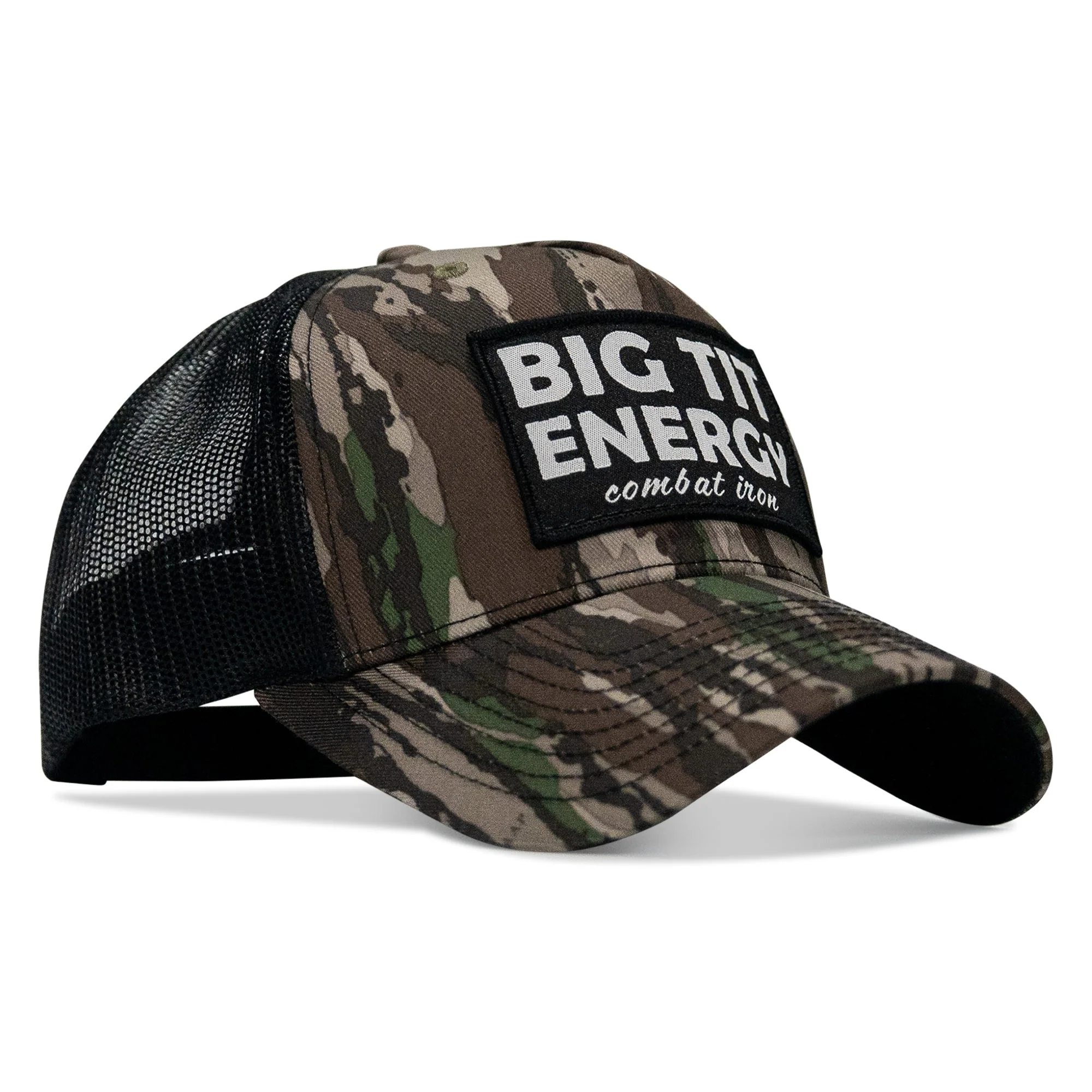 Big Tit Energy Patch Mesh Snapback Hat - Image 11