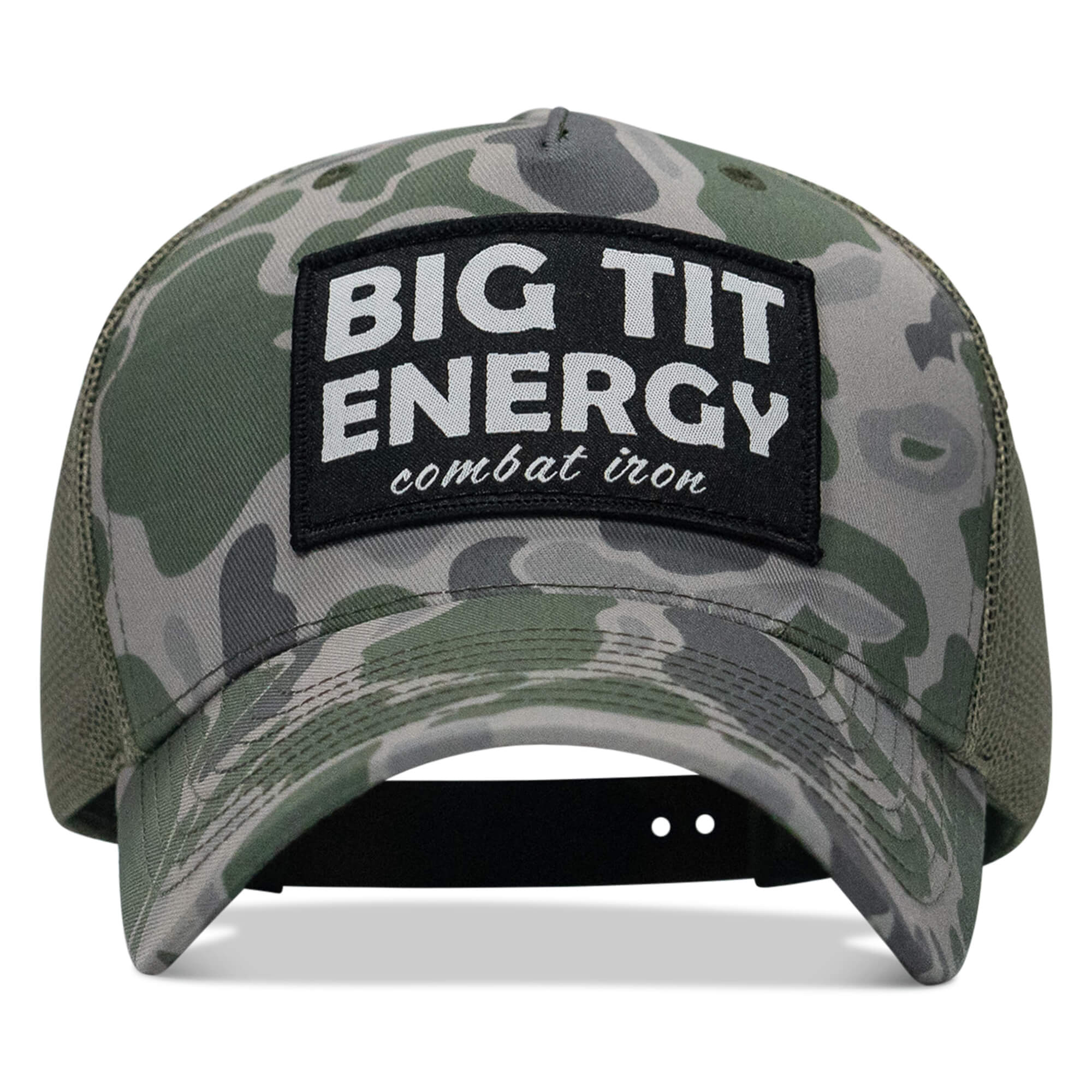Big Tit Energy Patch Mesh Snapback Hat - Image 19