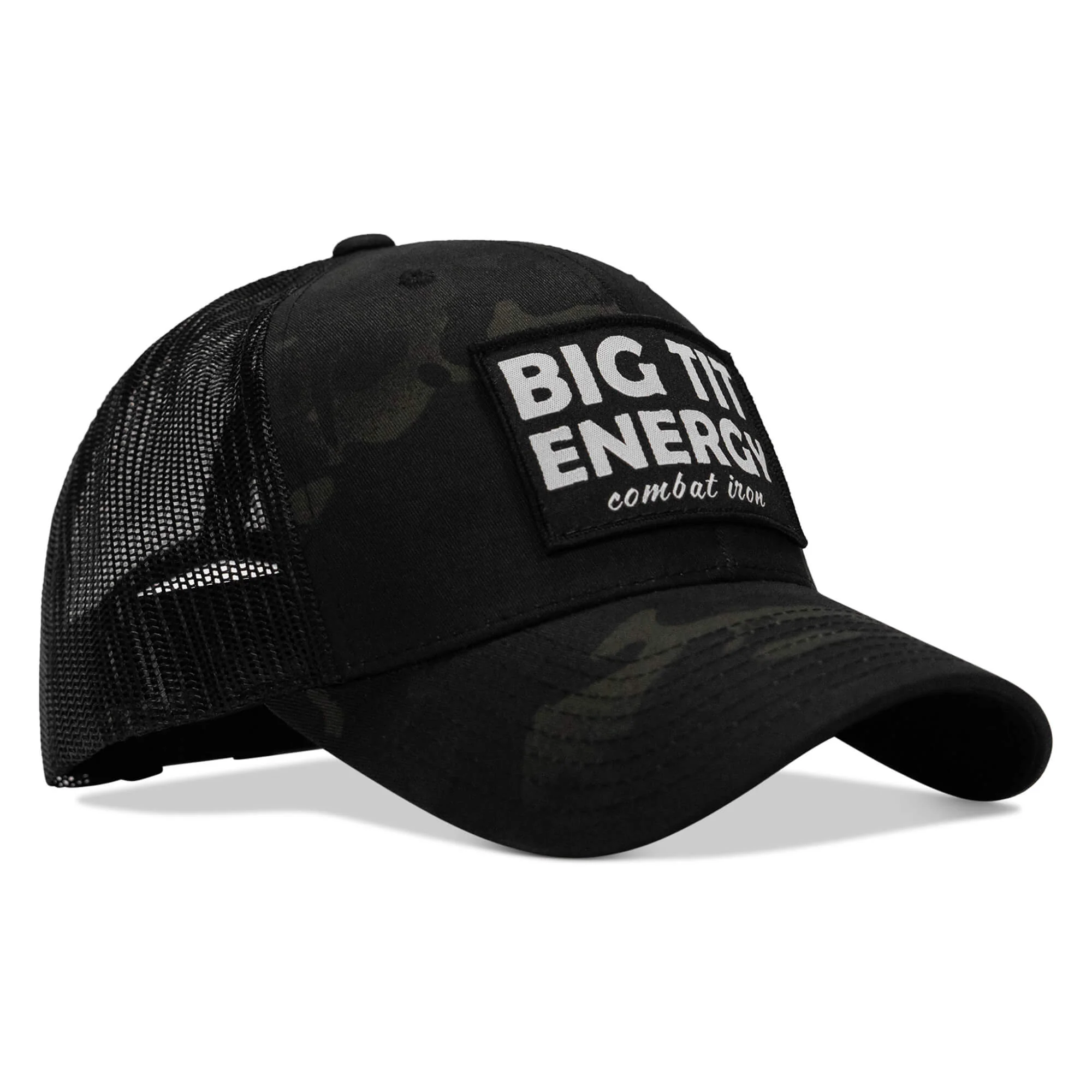 Big Tit Energy Patch Mesh Snapback Hat - Image 25