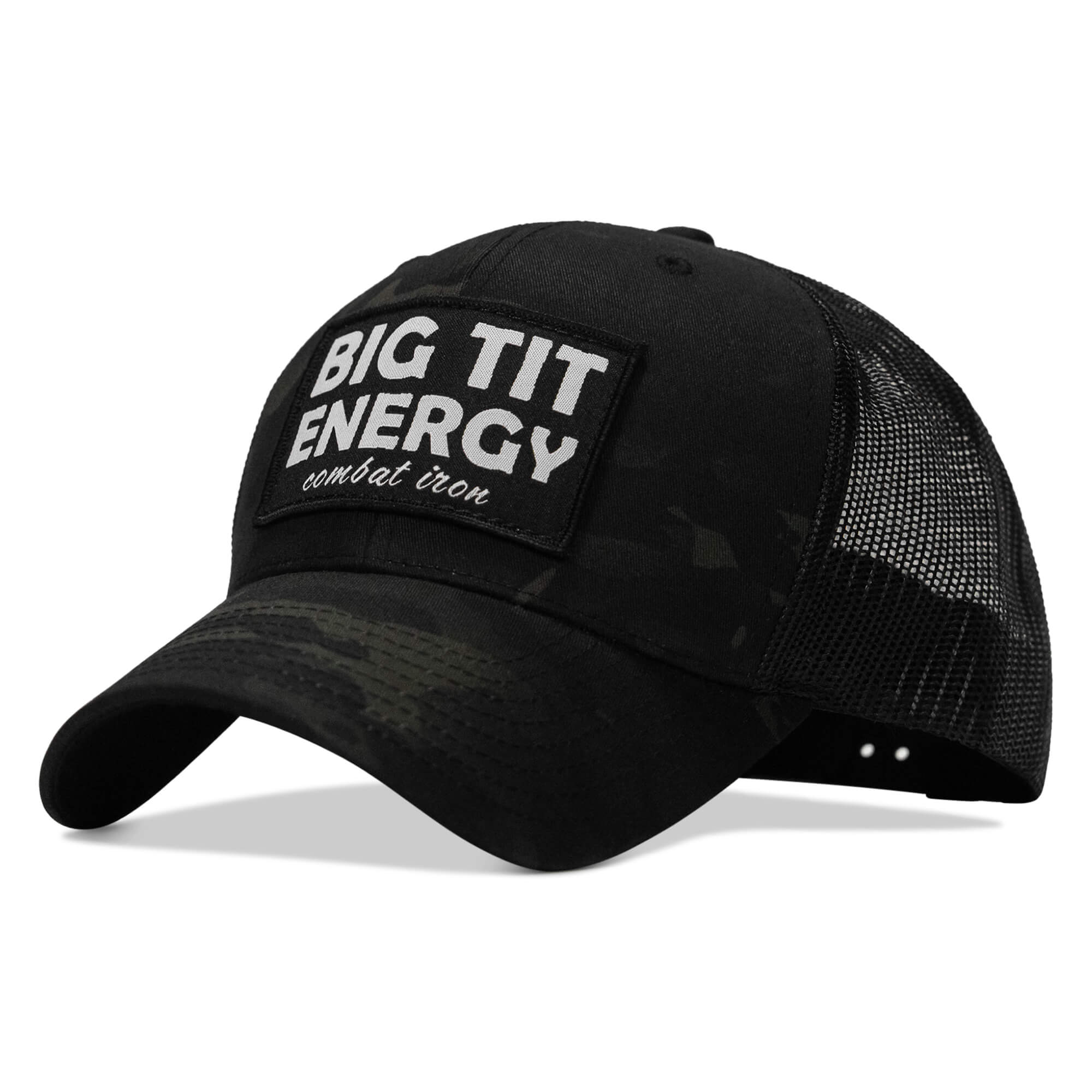 Big Tit Energy Patch Mesh Snapback Hat - Image 26
