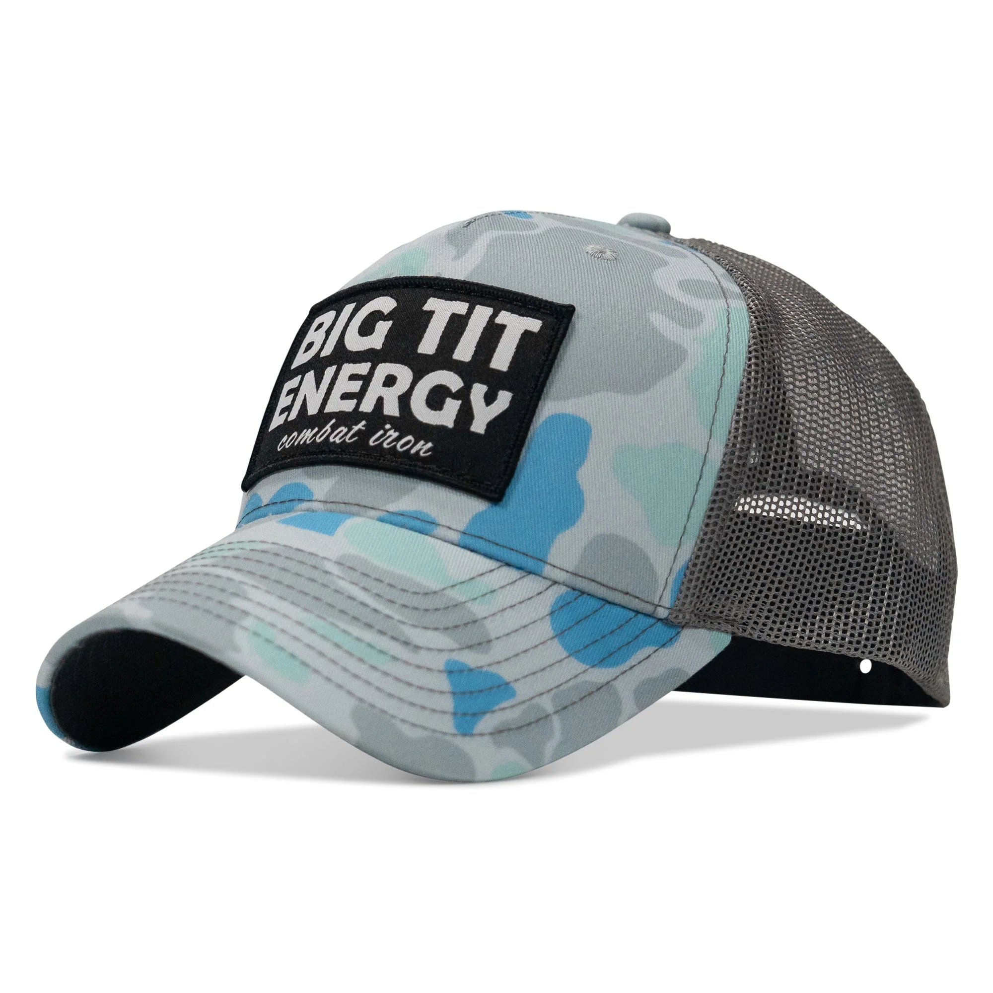 Big Tit Energy Patch Mesh Snapback Hat - Image 31