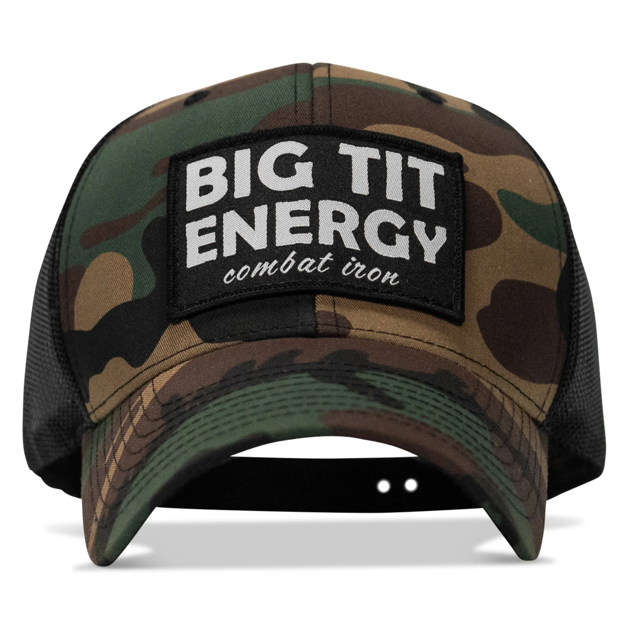 Big Tit Energy Patch Mesh Snapback Hat - Image 34