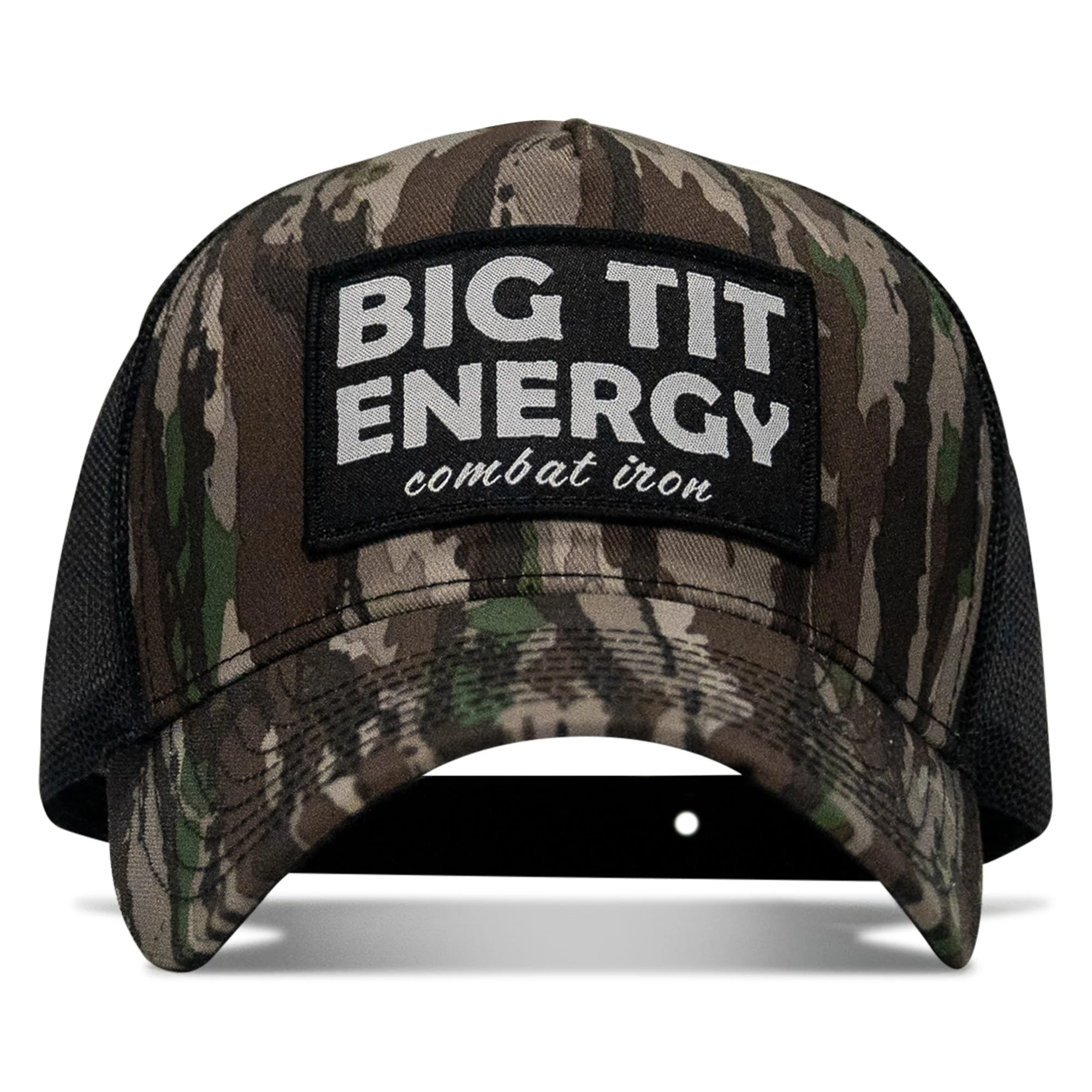 Big Tit Energy Patch Mesh Snapback Hat - Image 9