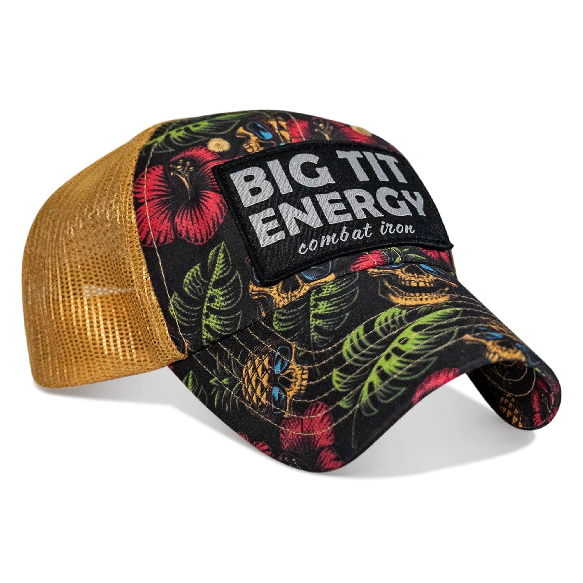 Big Tit Energy Patch Ripstop Mesh Snapback Hat - Image 8