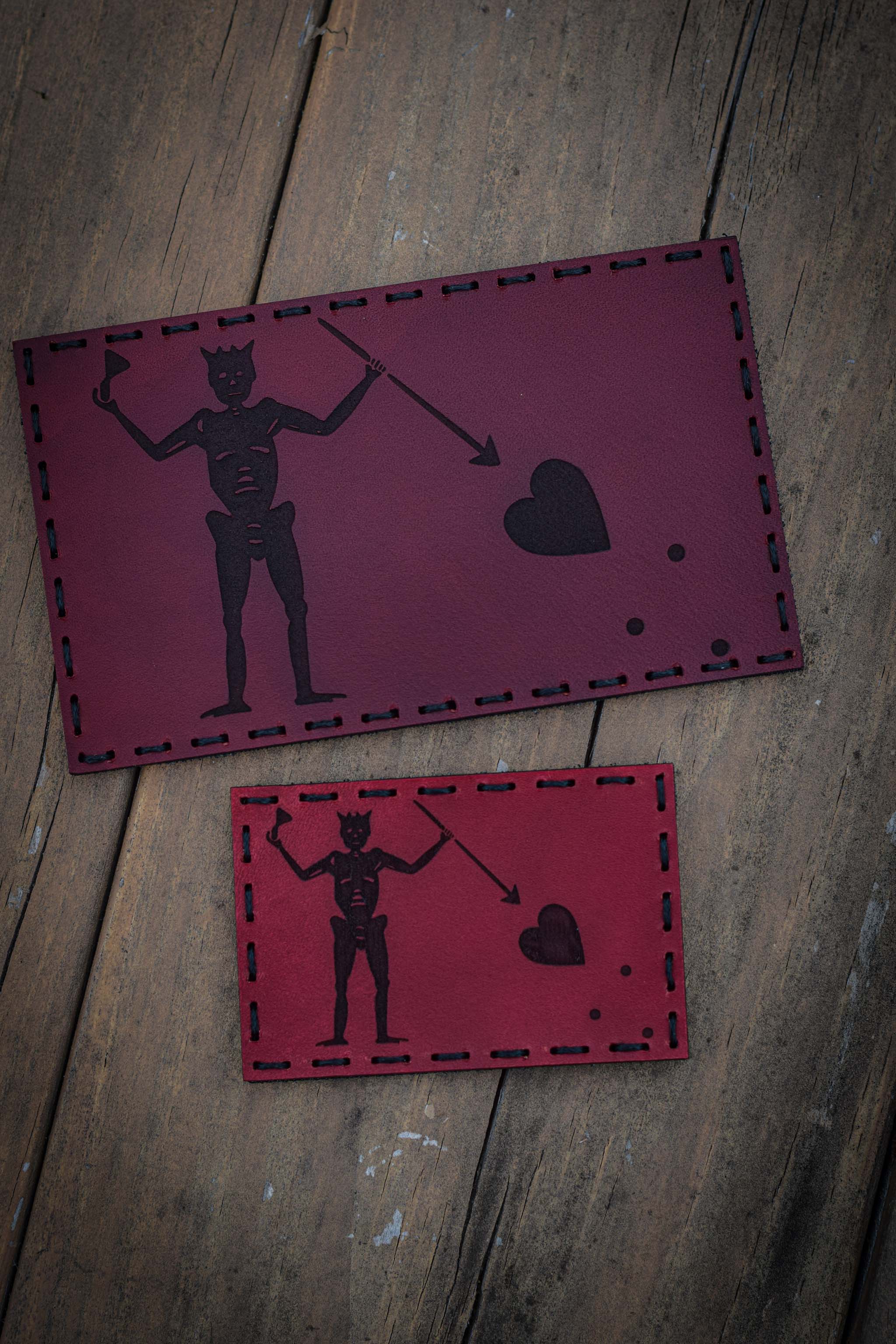 Black Beards Flag Leather Patch - Image 3