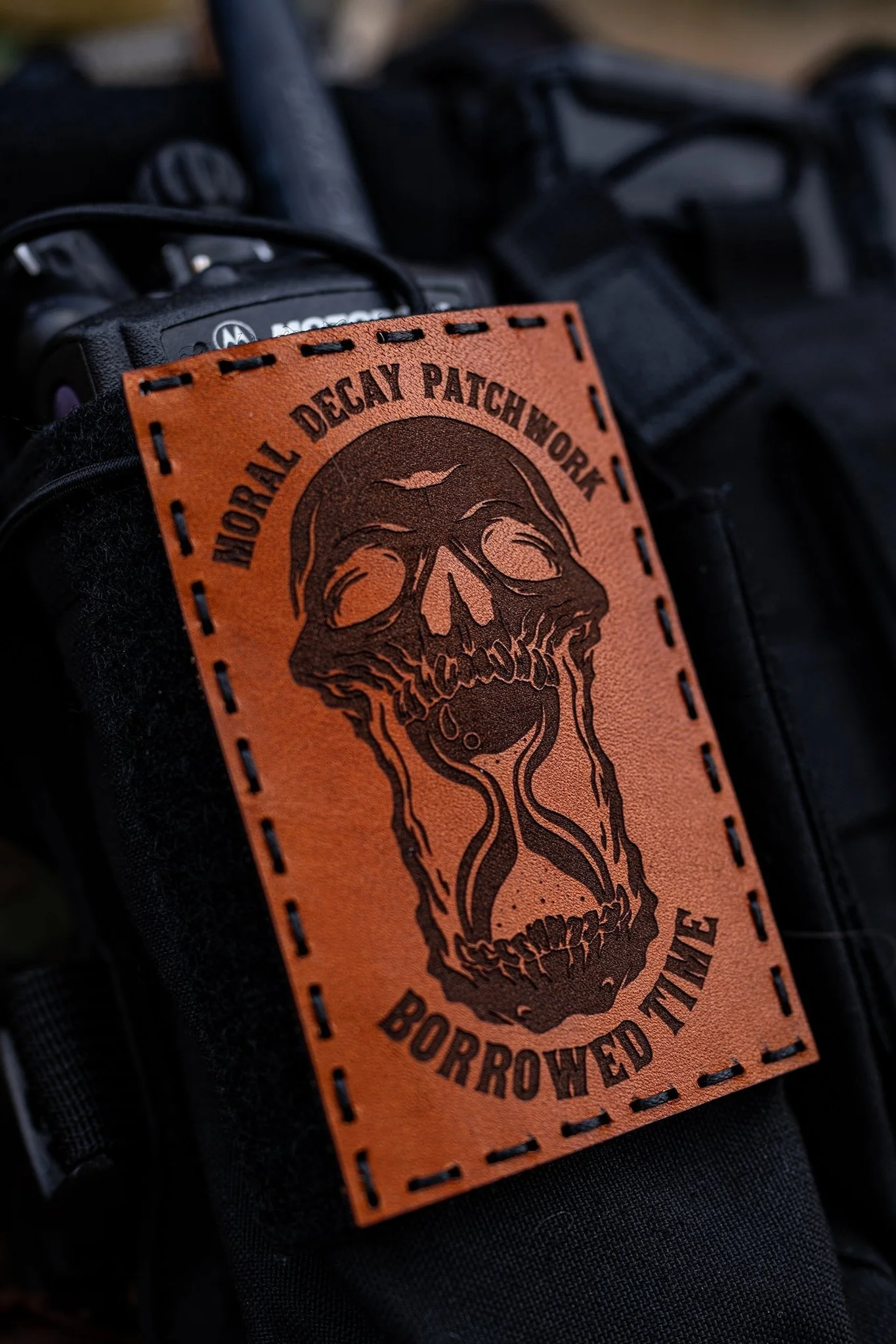 BORROWED TIME LEATHER PATCH - Image 3
