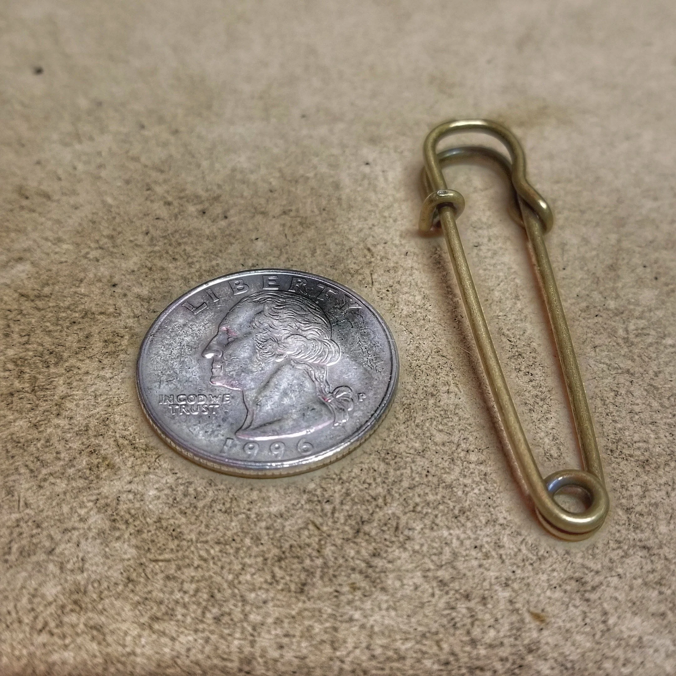 Bushcraft Safety Pin - Heavyduty Single Wire Steel Pin - Image 2