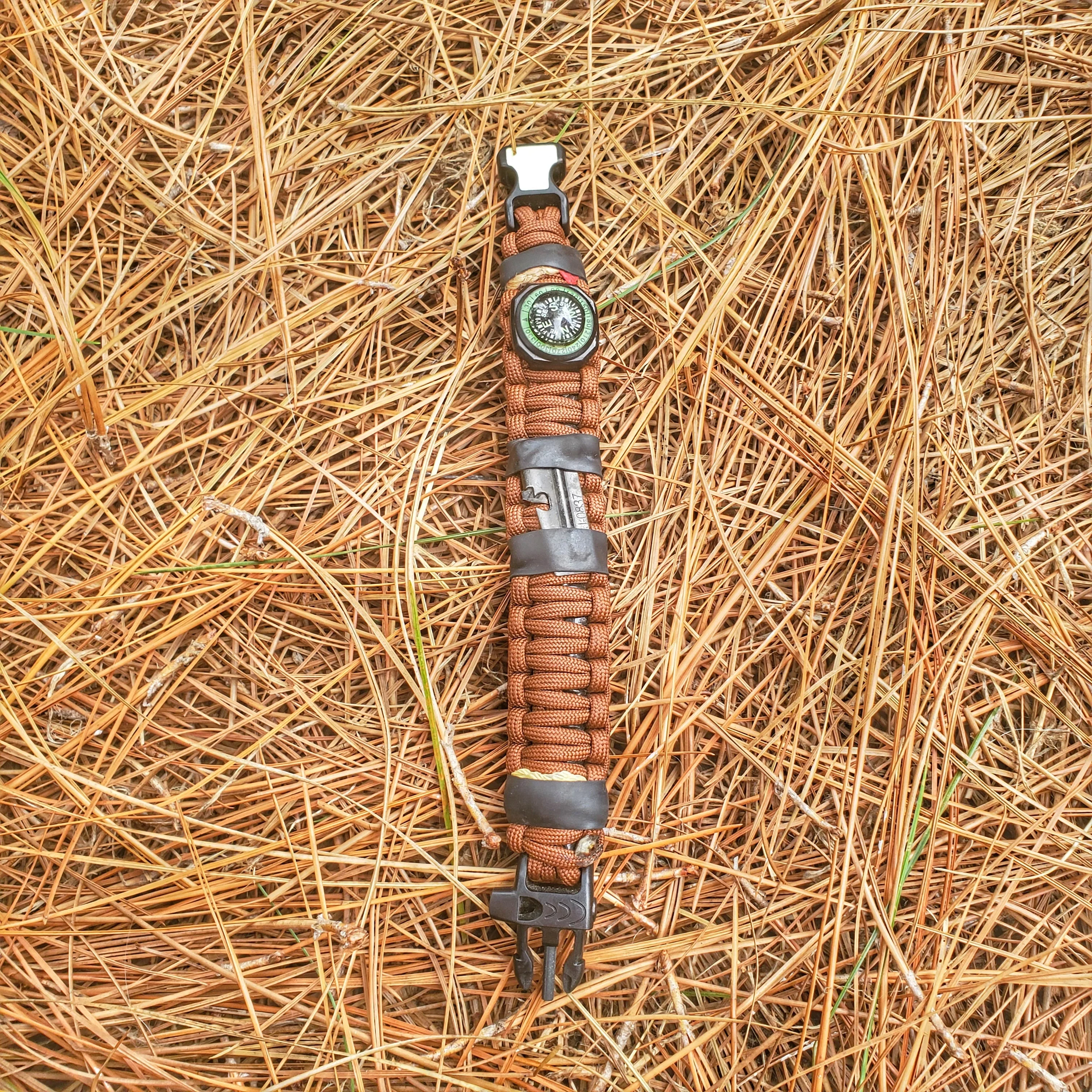 Camper Strap - Outdoor, Hike, & Kayak ready Survival Fire Starter Paracord Bracelet. - Image 25