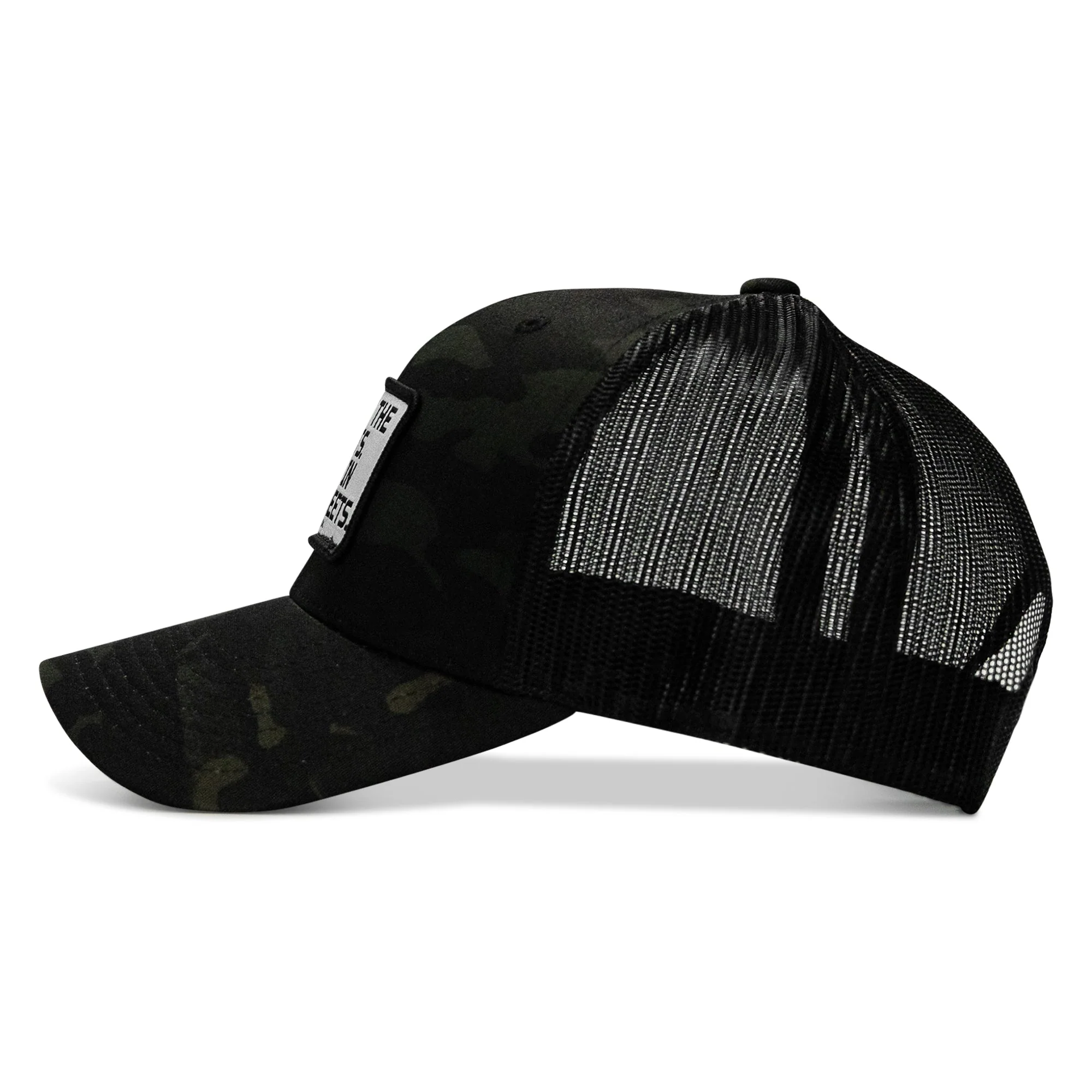 Dad In The Streets. Daddy In The Sheets. White Patch Snapback Hat - Image 21