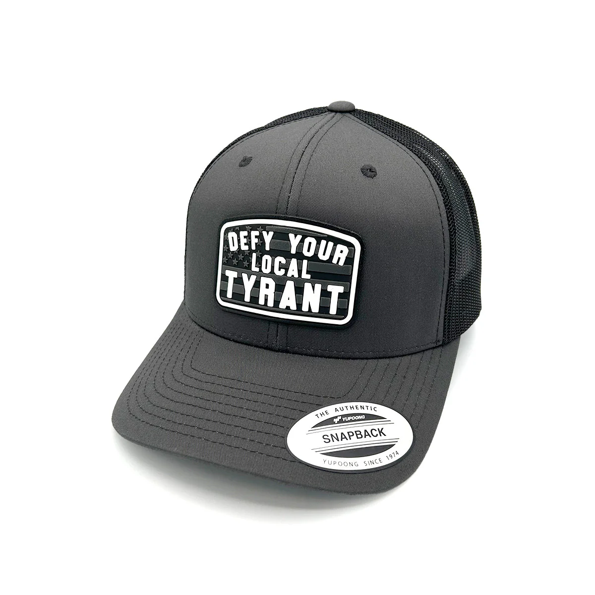 Defy Your Local Tyrant Hat PVC Patch - Image 2
