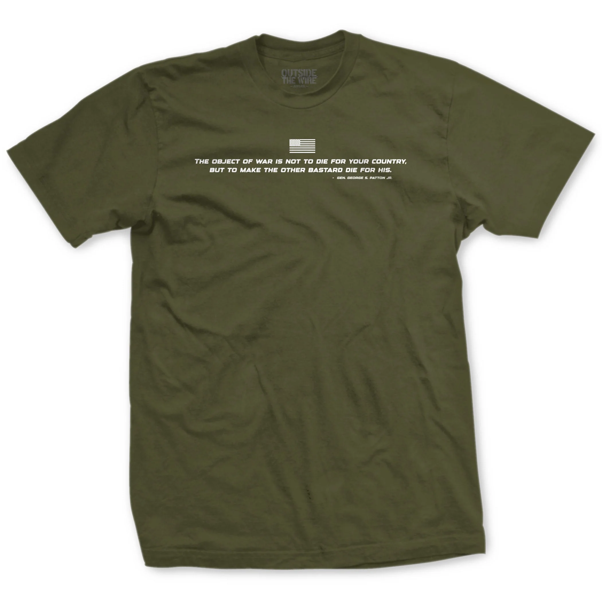 Die For Your Country Patton Quote T-Shirt - Image 2