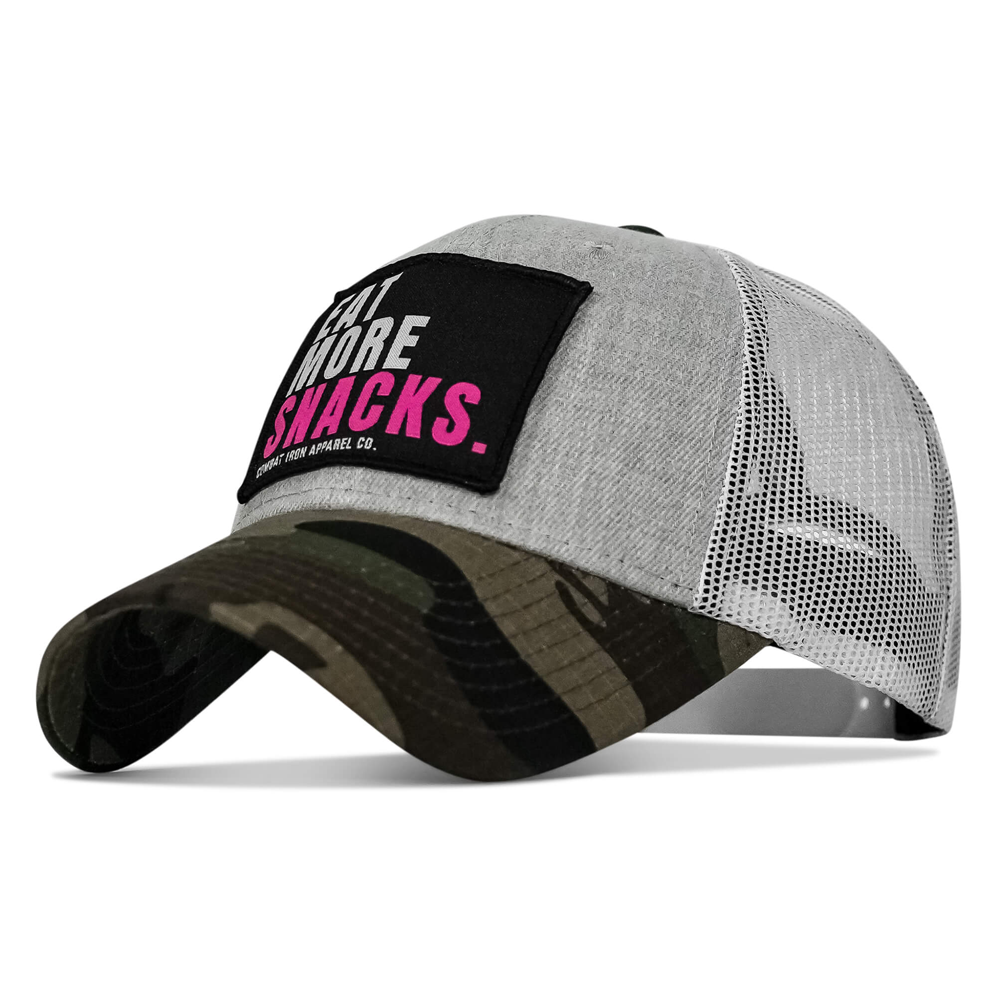 Eat More Snacks Patch Snapback Hat - Image 3