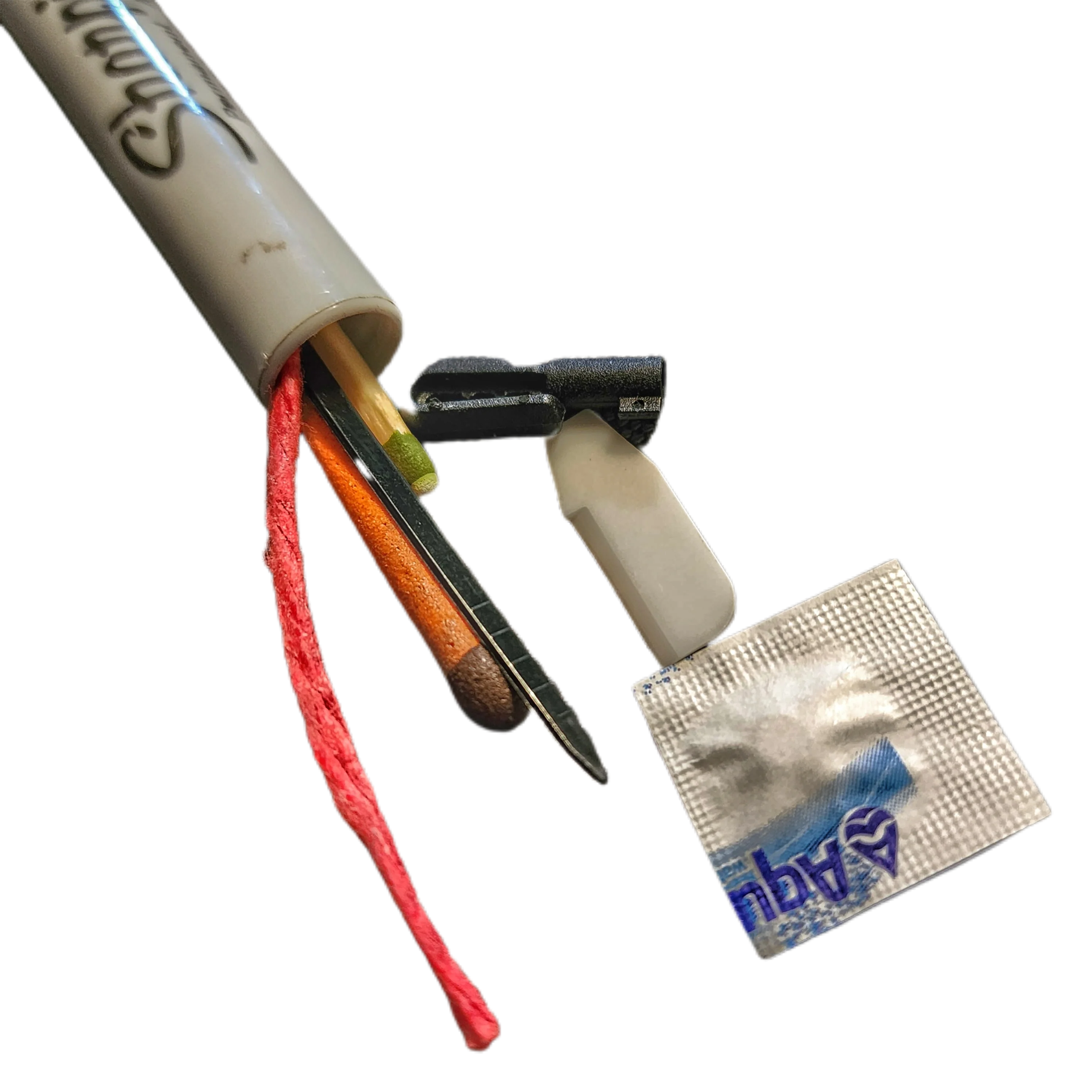 EDC Cache Markers - Hollow Sharpie with internal stash of survival supplies. - Image 12