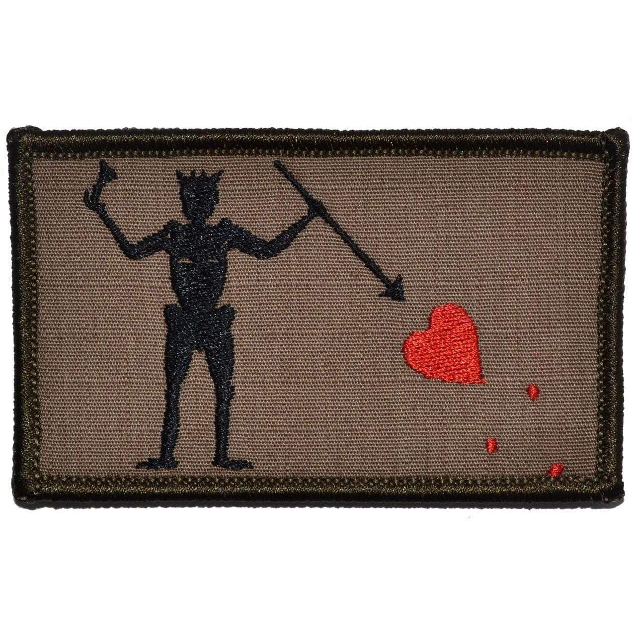EDWARD TEACH BLACK BEARD PIRATE FLAG TACTICAL MORALE PATCH 3.75 X 2.75 - Image 4
