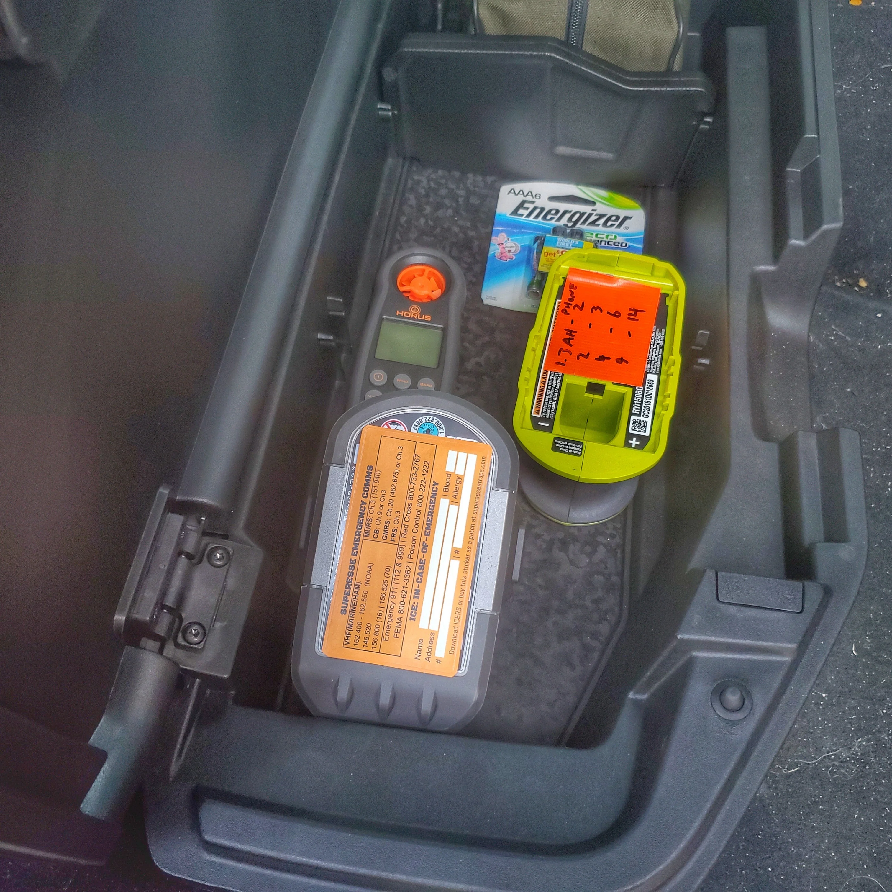 Emergency Comms & ICE Decal - Radio Frequency/Channel and Telephone Contact Numbers, ICE Card - Image 5