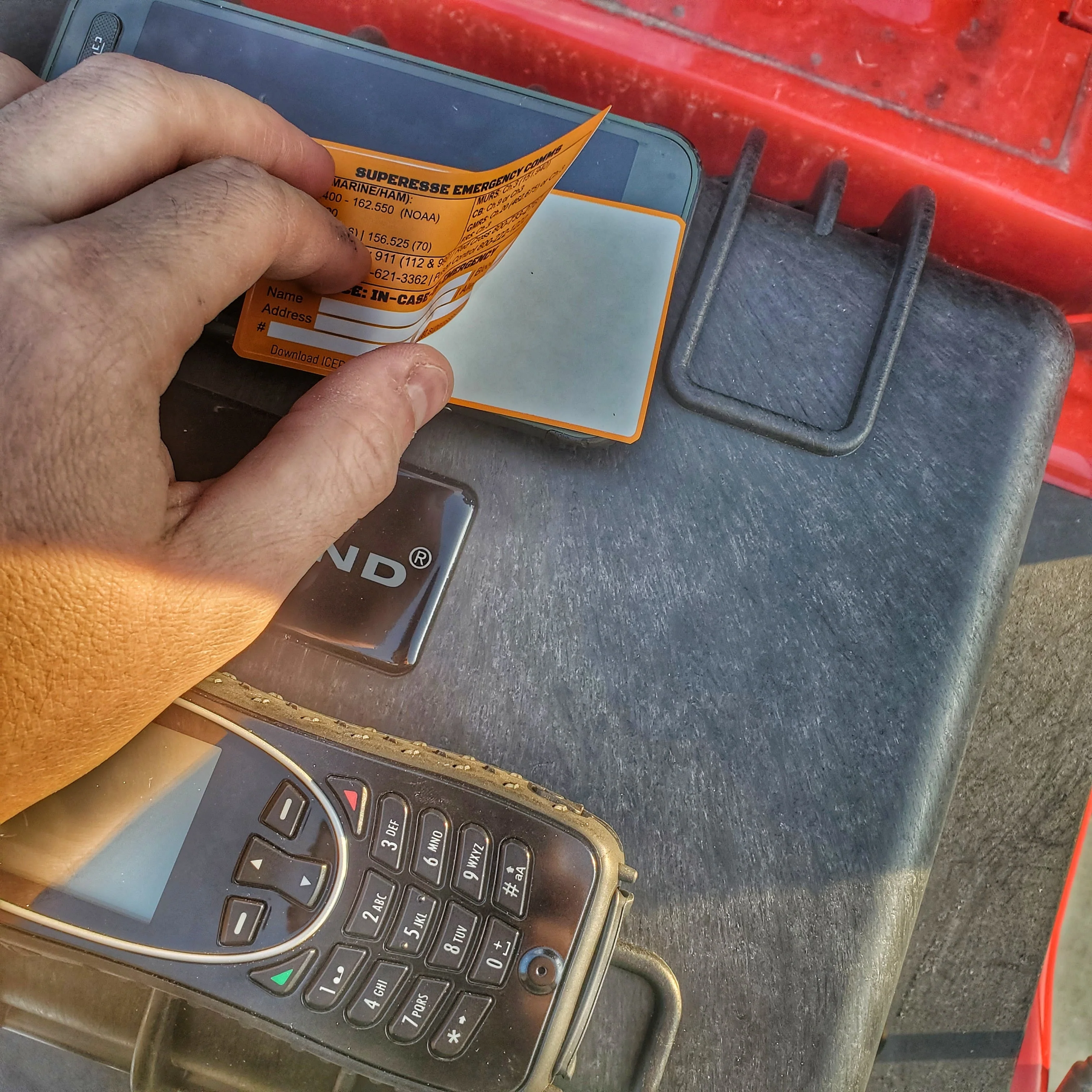 Emergency Comms & ICE Decal - Radio Frequency/Channel and Telephone Contact Numbers, ICE Card - Image 8