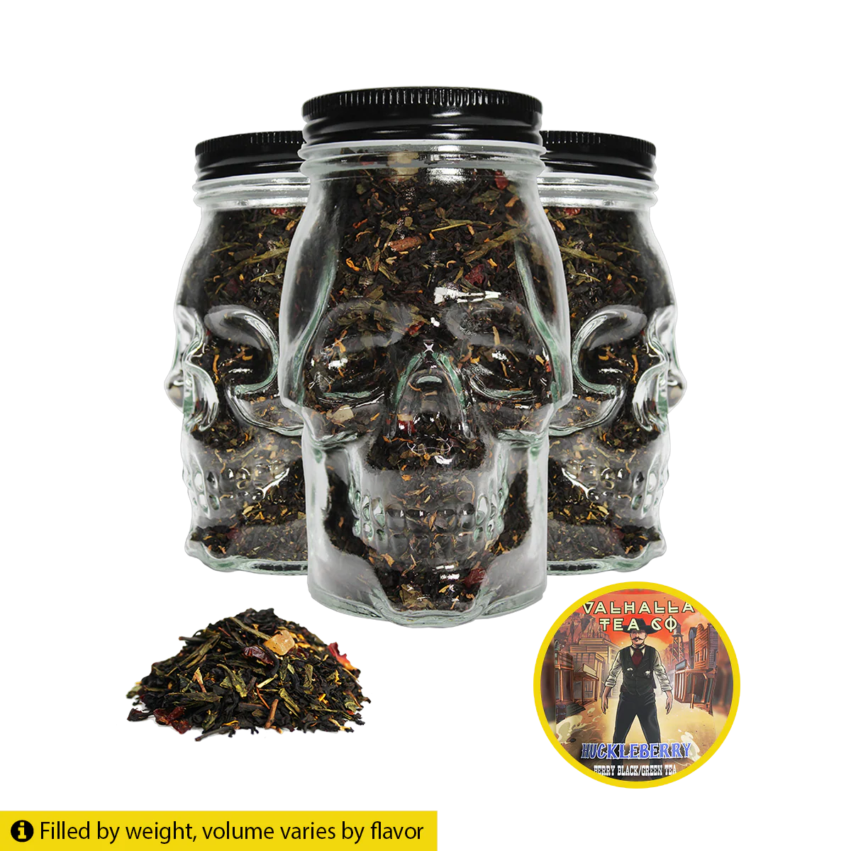 Huckleberry | Blueberries, Papaya, Rose | Black/Green Tea | Caffeinated - Image 3