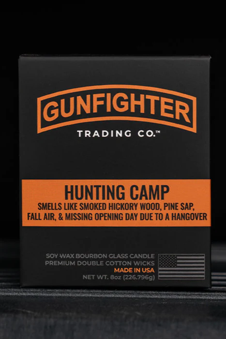 HUNTING CAMP CANDLE (EMBOSSED SCOPED RIFLE) - Image 5
