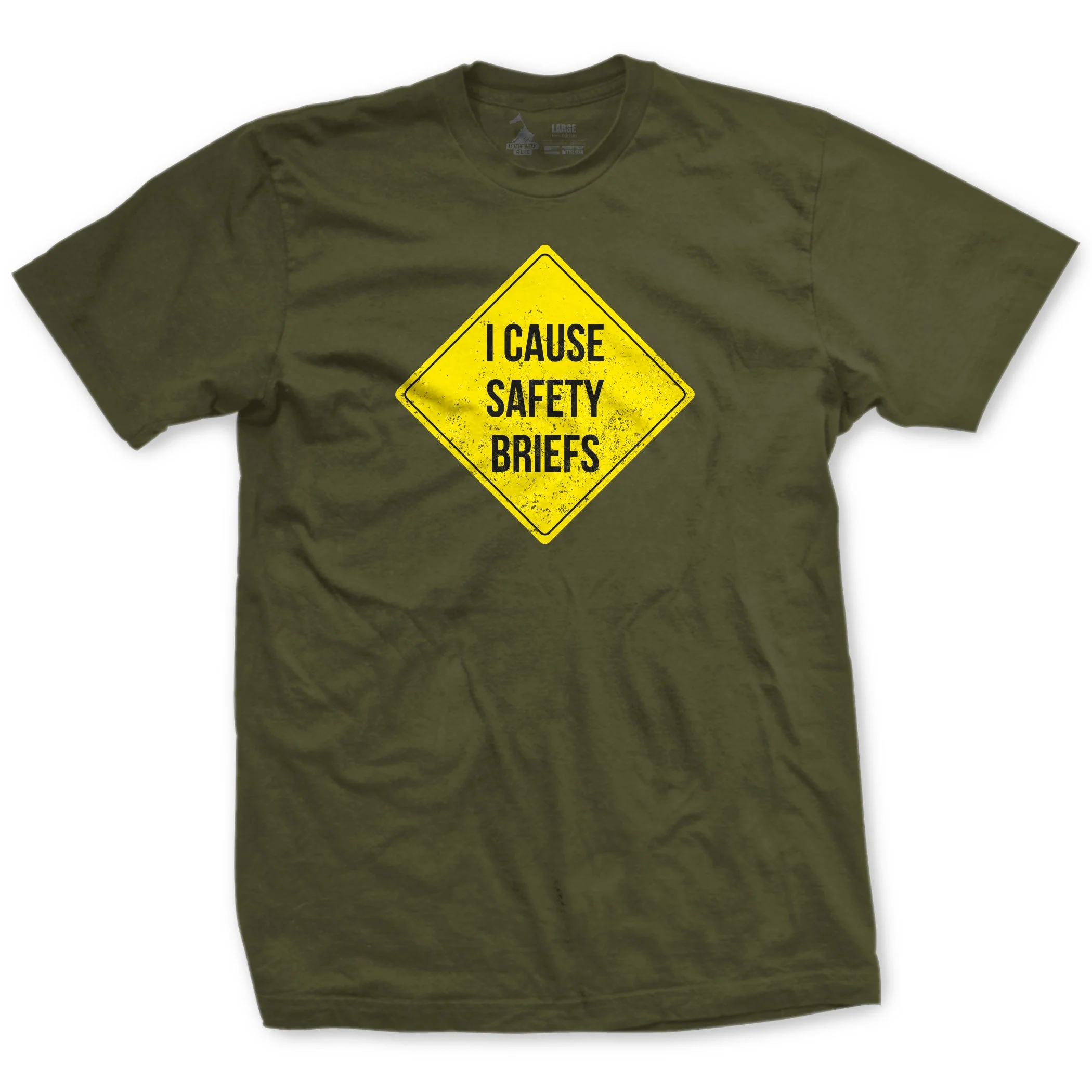 I Cause Safety Briefs T-shirt - Image 3