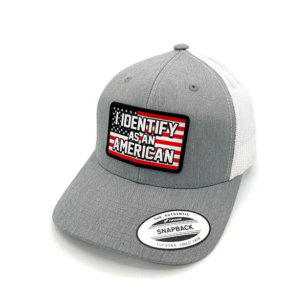 I Identify As An American Woven Patch Hat - Image 2