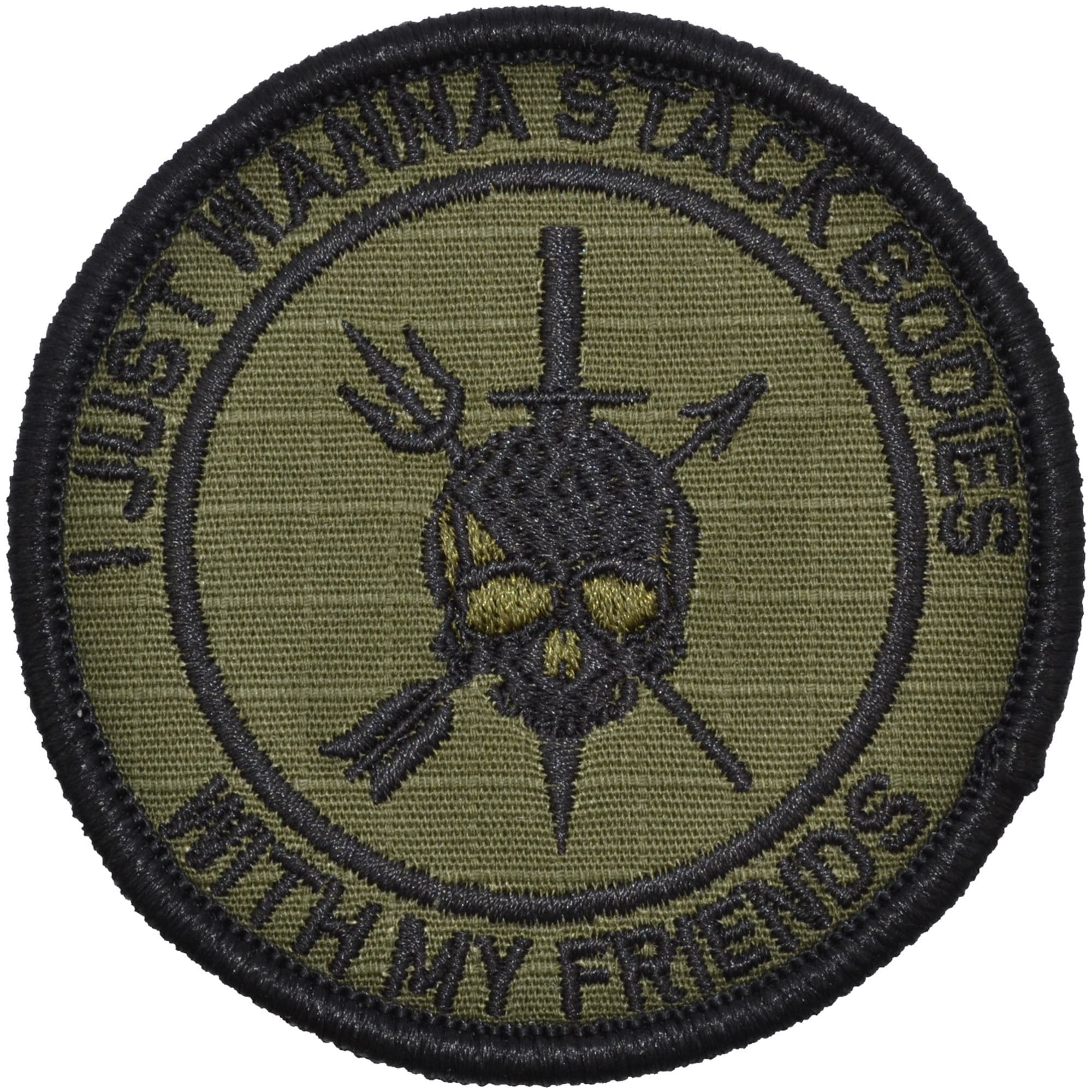 I Just Wanna Stack Bodies With My Friends - 3 inch Round Patch - Image 5