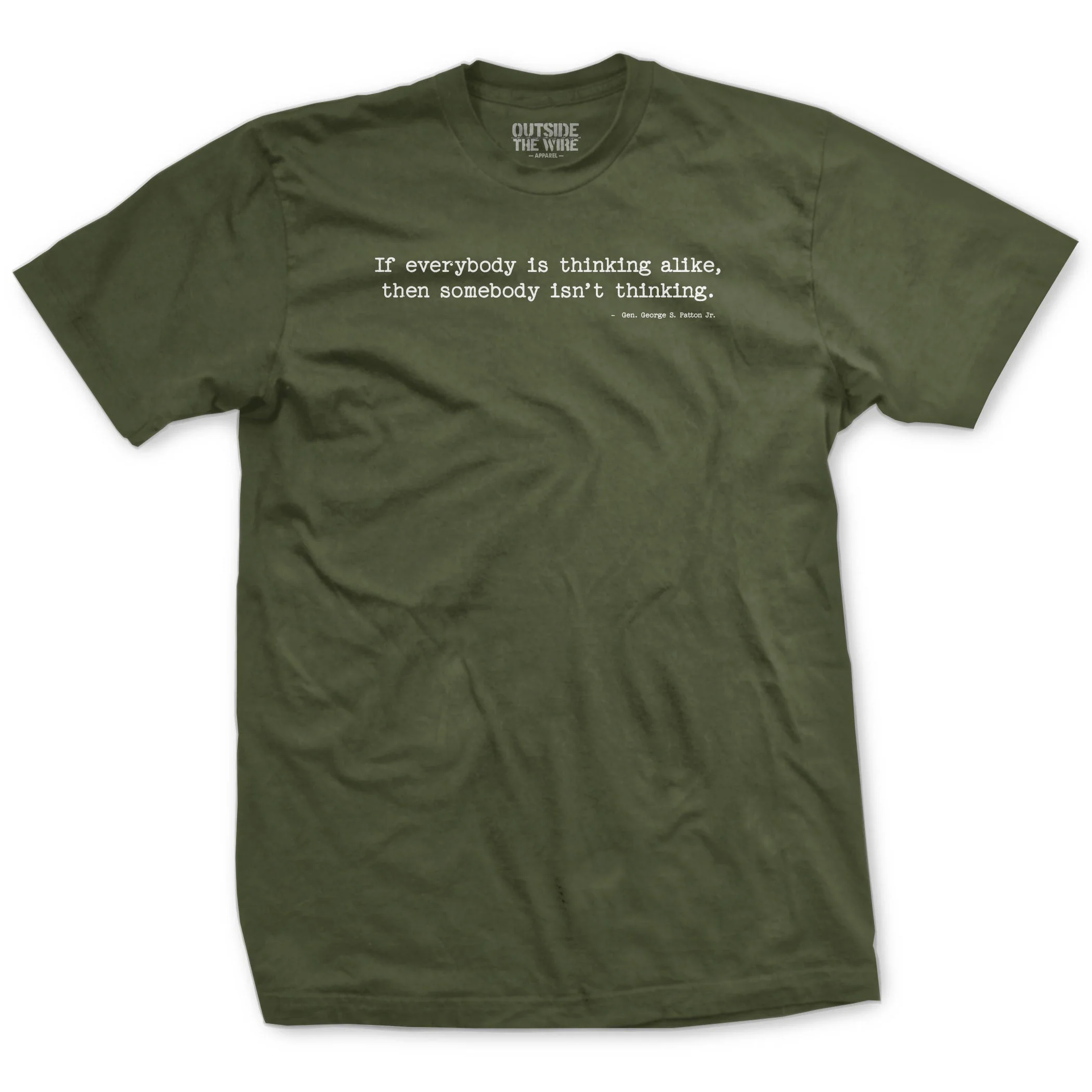 If Everyone is Thinking Alike Patton Quote T-Shirt - Image 2