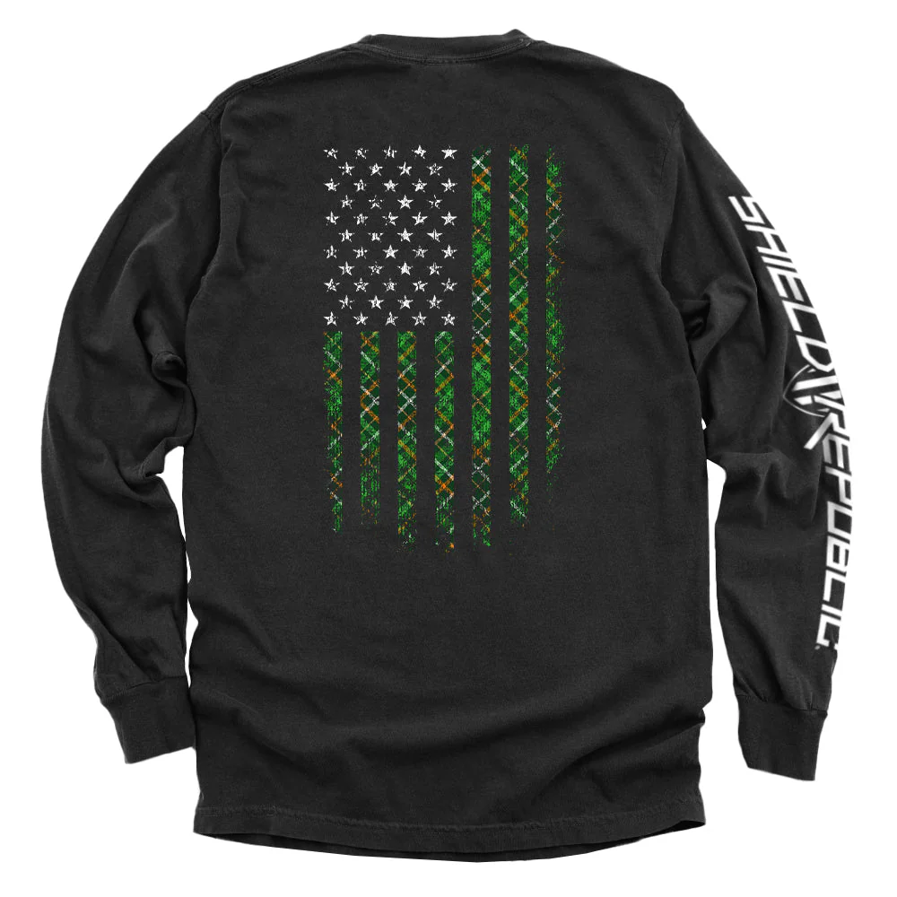 Irish Plaid American Flag - Image 2