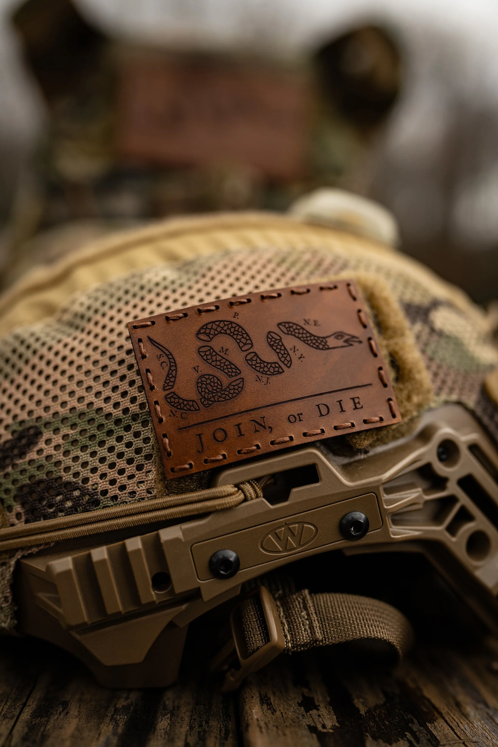 JOIN OR DIE LEATHER PATCH - Image 4