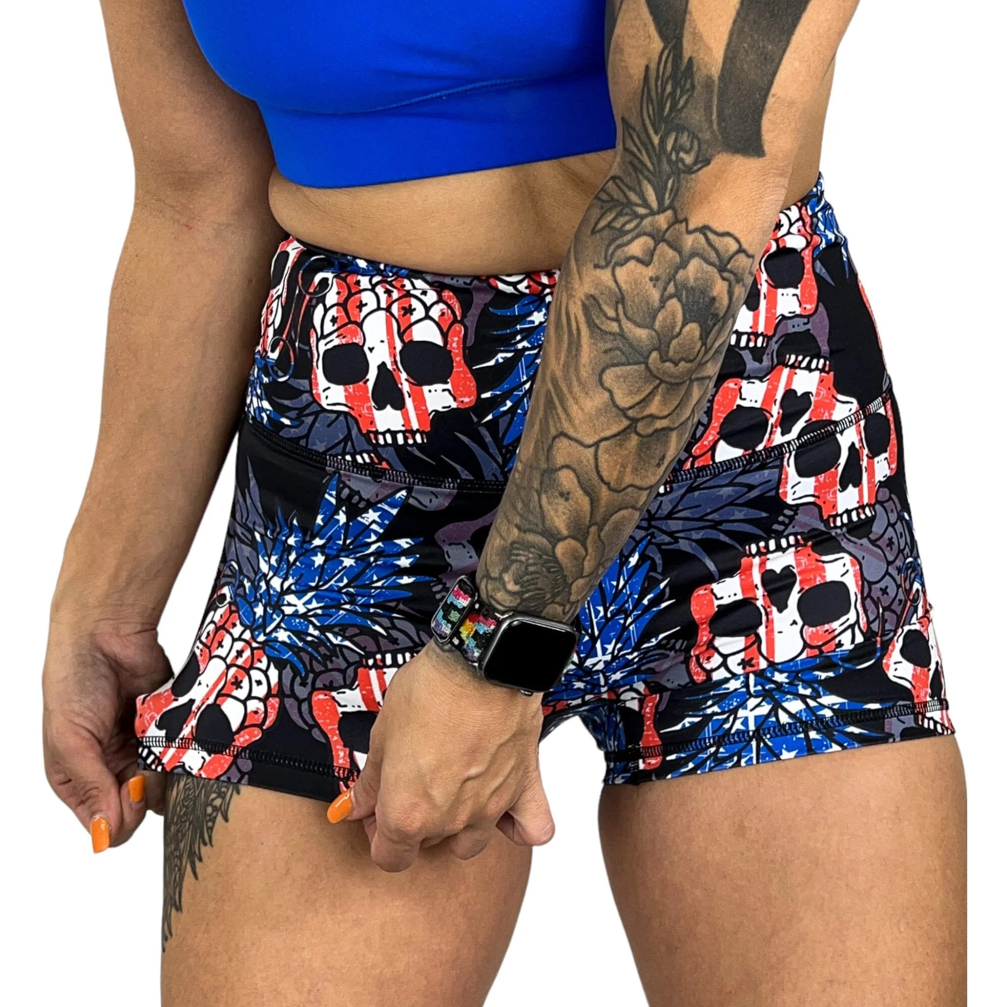 Ladies Seamless Front Performance Training Shorts V3 - Image 13