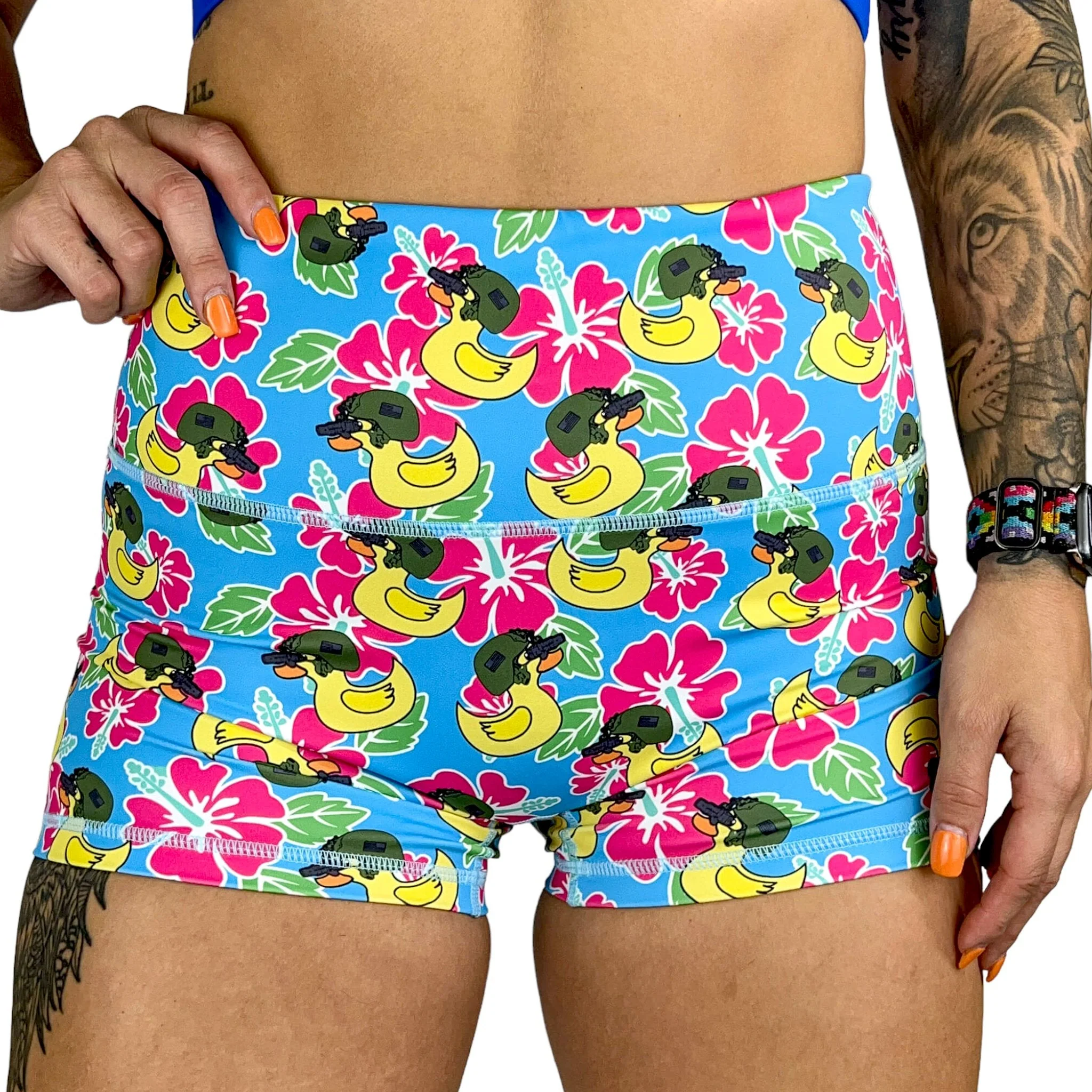 Ladies Seamless Front Performance Training Shorts V3 - Image 17