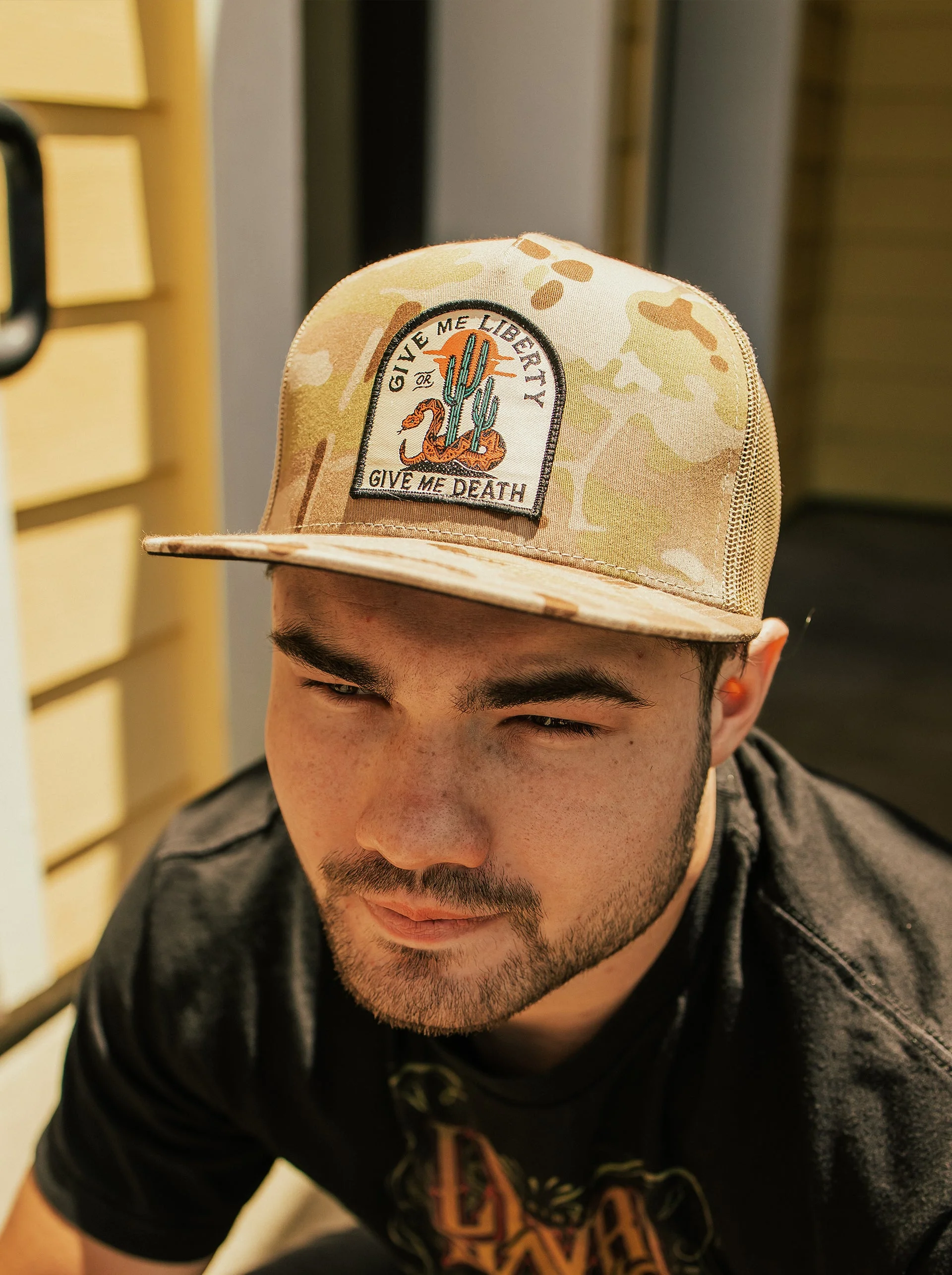 Liberty or Death Brown Camo Hat | The Brave Ones - Image 3