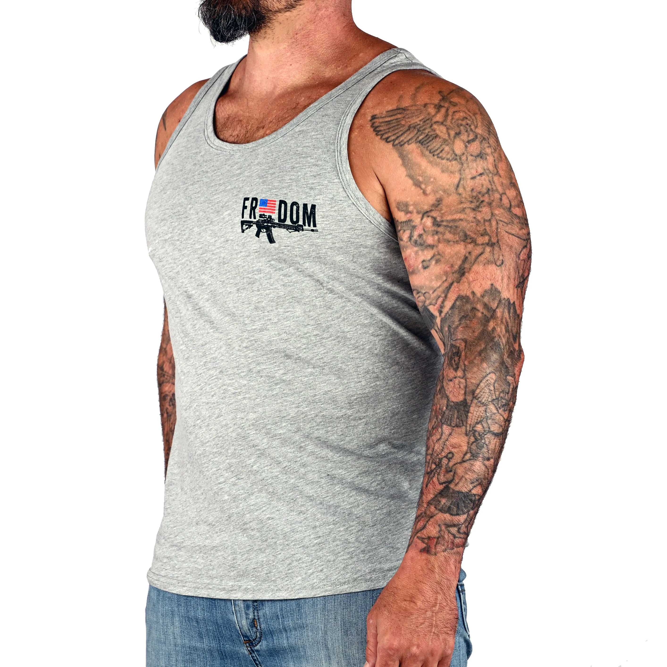 Men's Freedom Stick Patriotic 2A Tank Top - Image 3