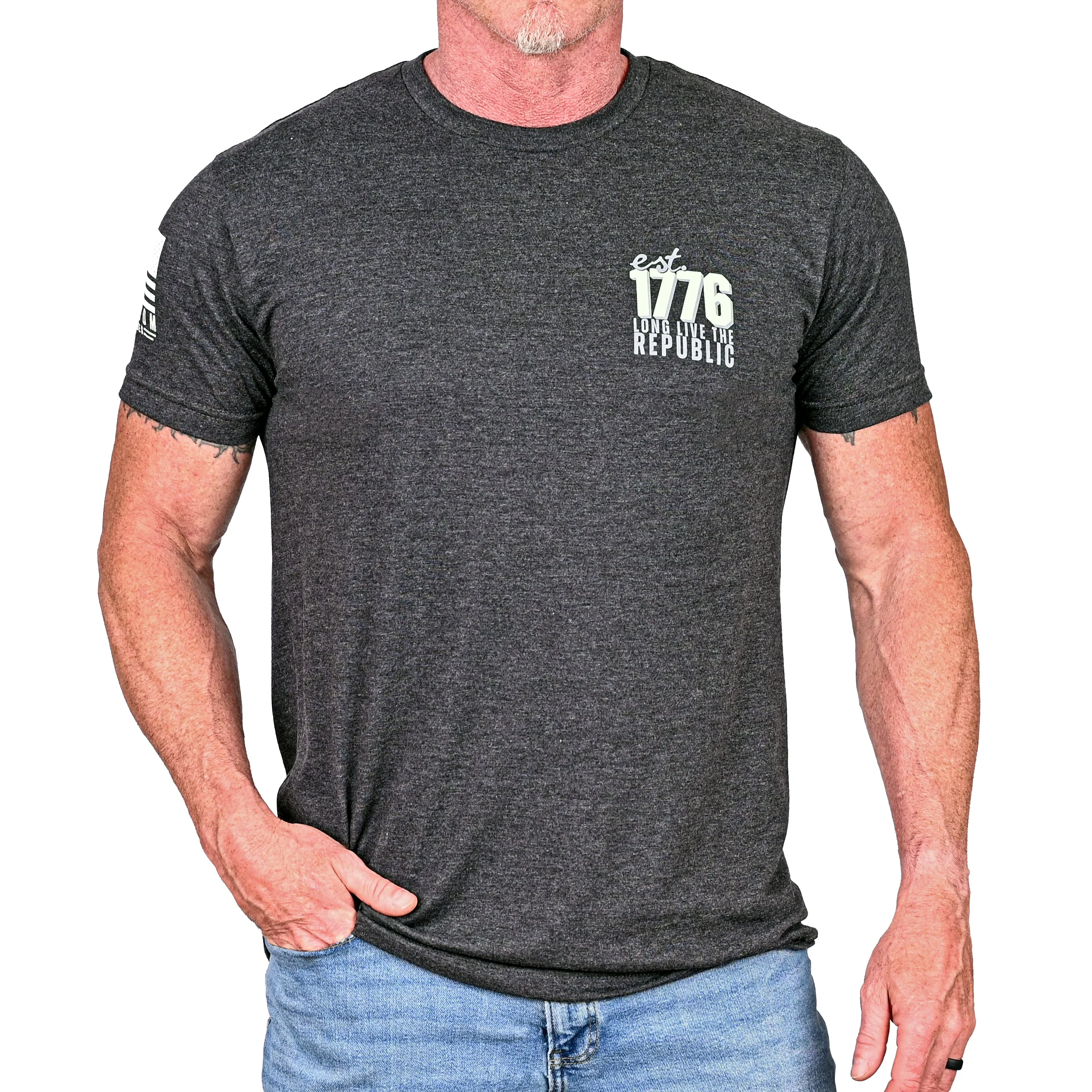 Men's Long Live The Republic Patriotic T-Shirt - Image 3