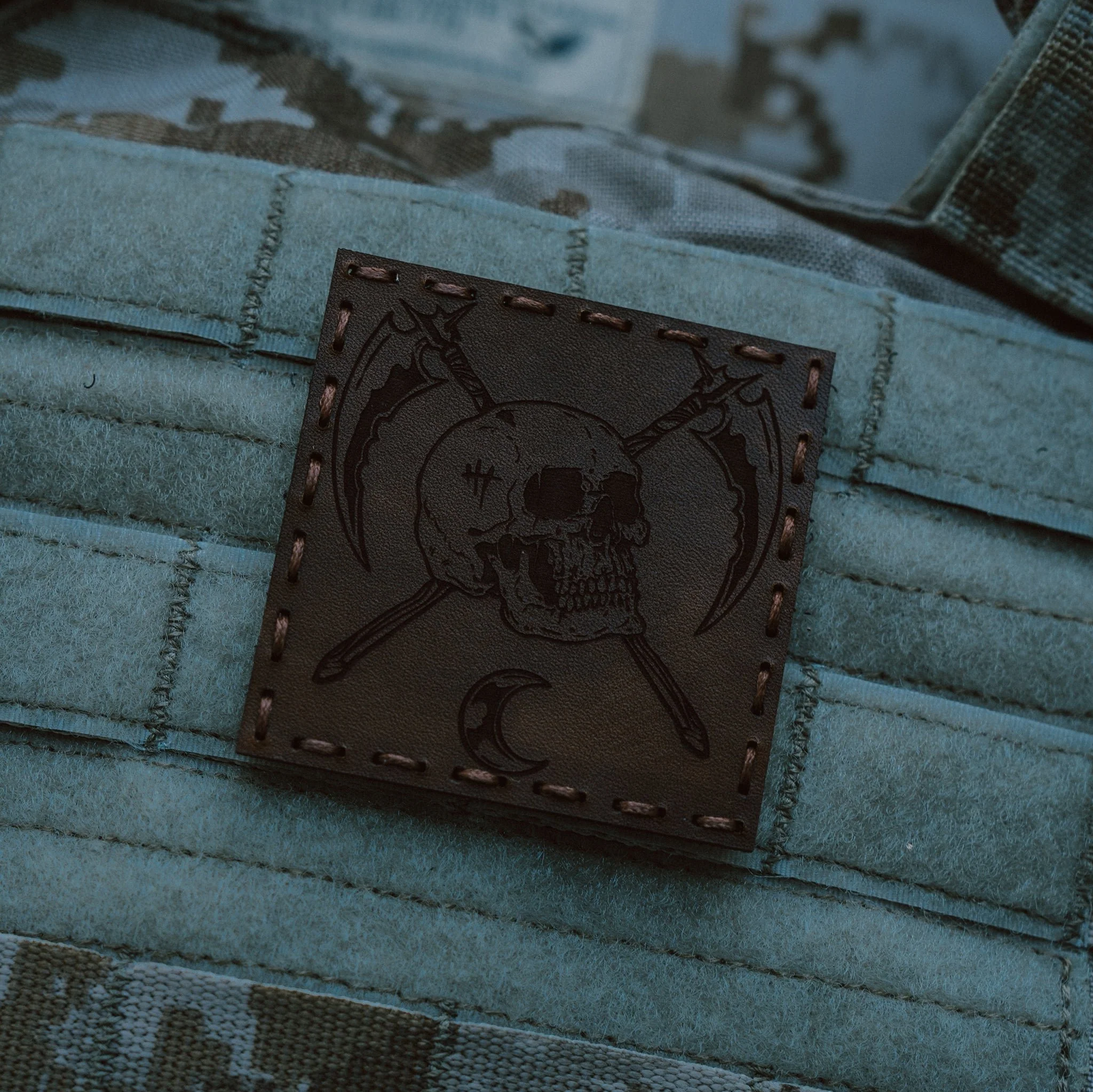 MIDNIGHT REAPER TACTICAL LEATHER PATCH - Image 3