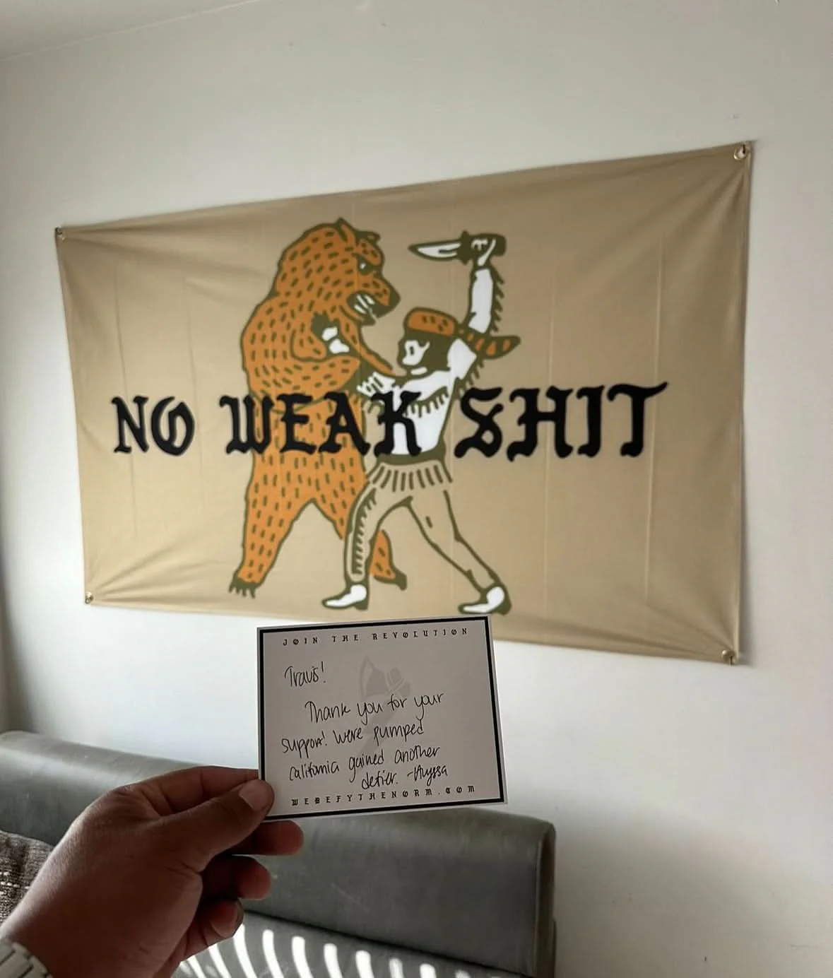 No Weak Shit Flag - Image 4