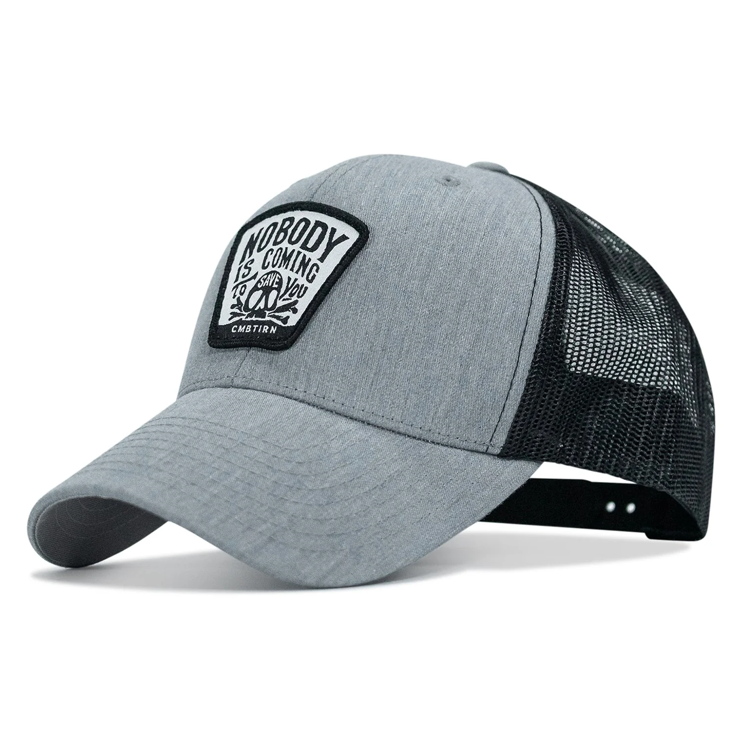Nobody Is Coming To Save You Skull Patch Snapback Hat - Image 30