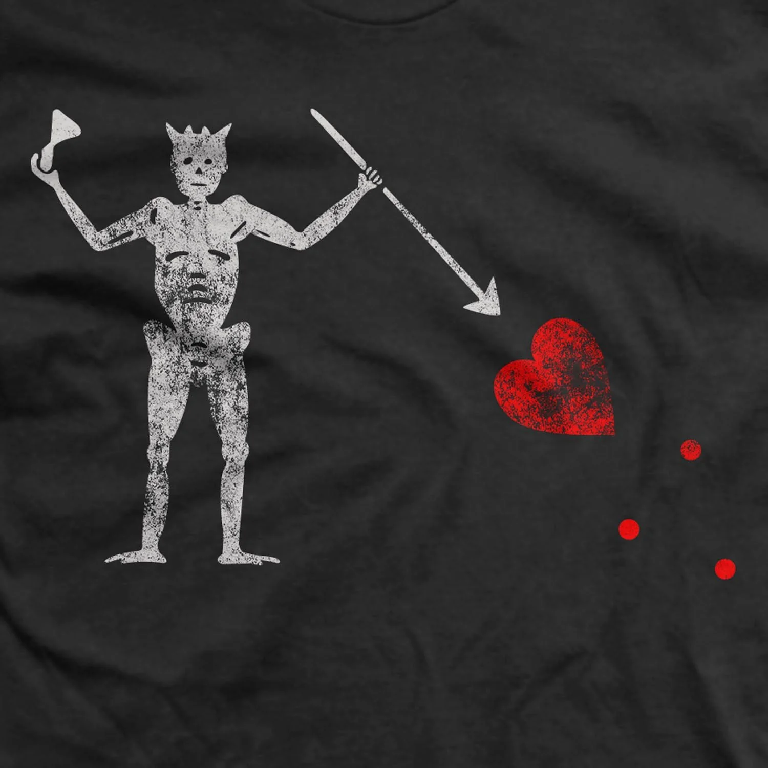 Pirate Edward Teach "Blackbeard" Flag T-Shirt - Image 2