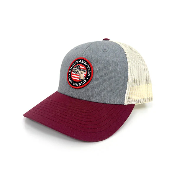 Proud American Gun Owner Woven Patch Hat - Image 2