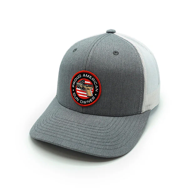 Proud American Gun Owner Woven Patch Hat - Image 3