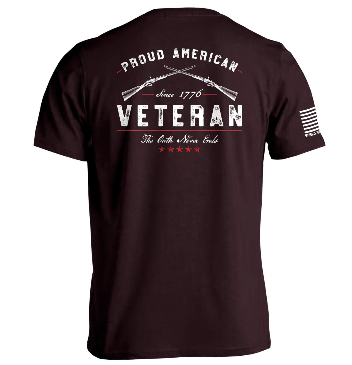 Proud American Veteran The Oath Never Ends - Image 2