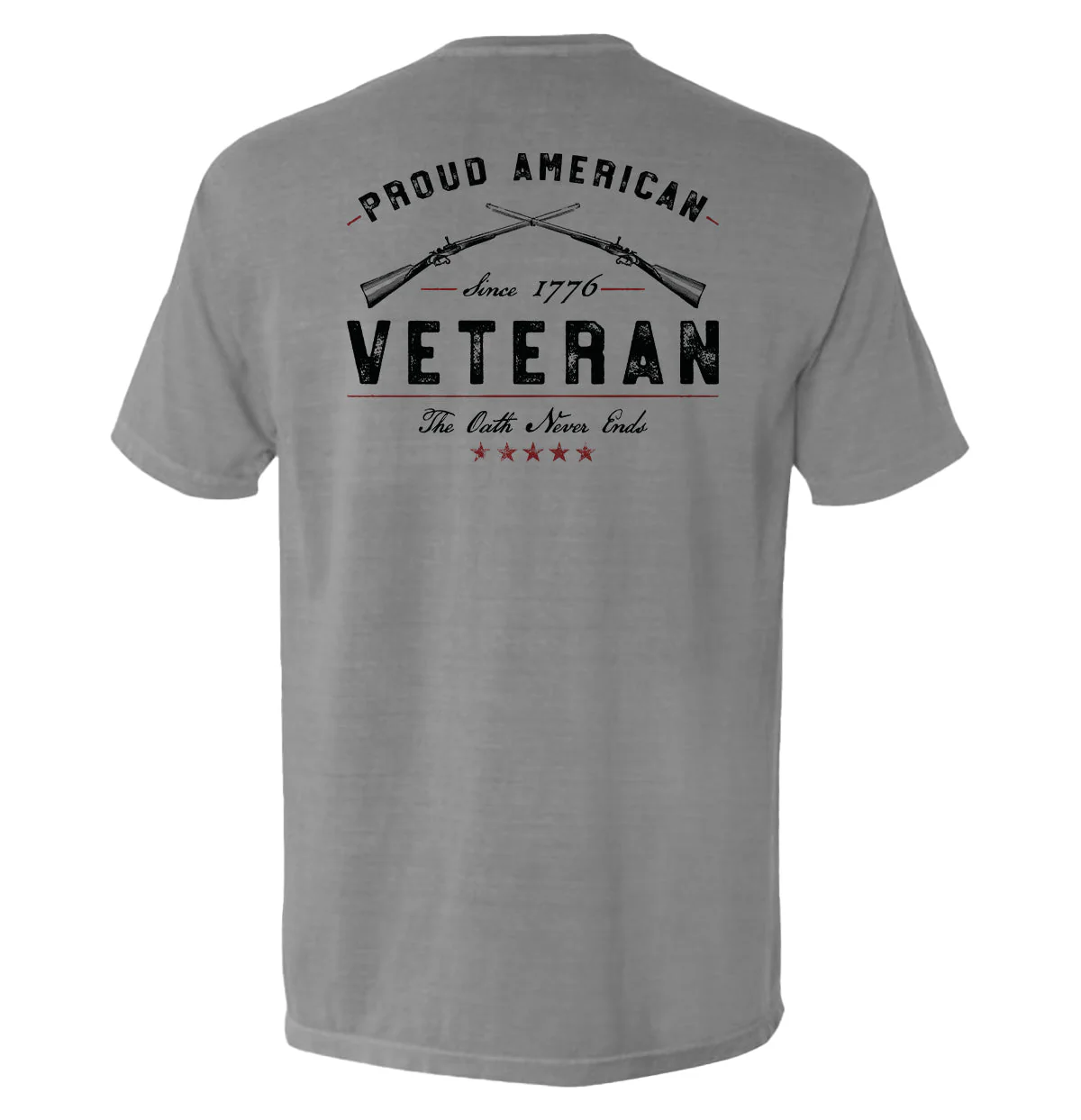 Proud American Veteran The Oath Never Ends - Image 8