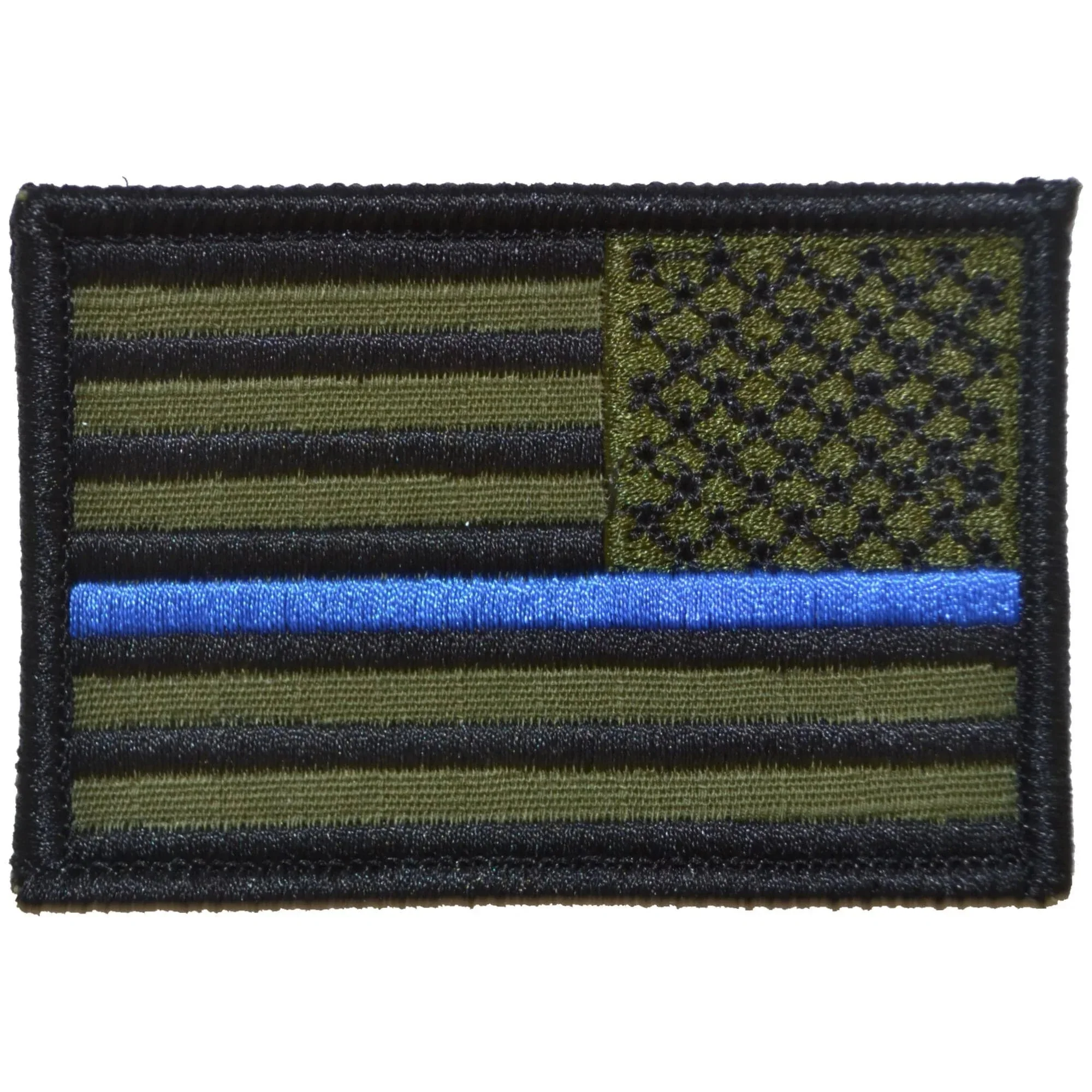 Reverse Thin Blue Line Police US Flag - 2x3 Patch - Image 3