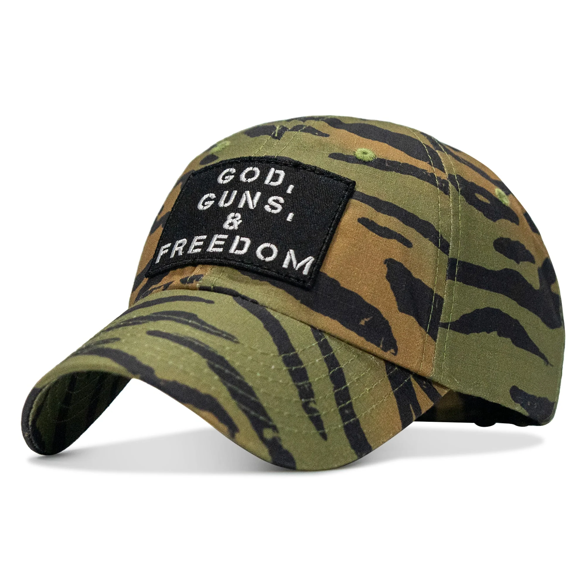 Ripstop God, Guns and Freedom Lifestyle Patch Low Profile Hat - Image 14