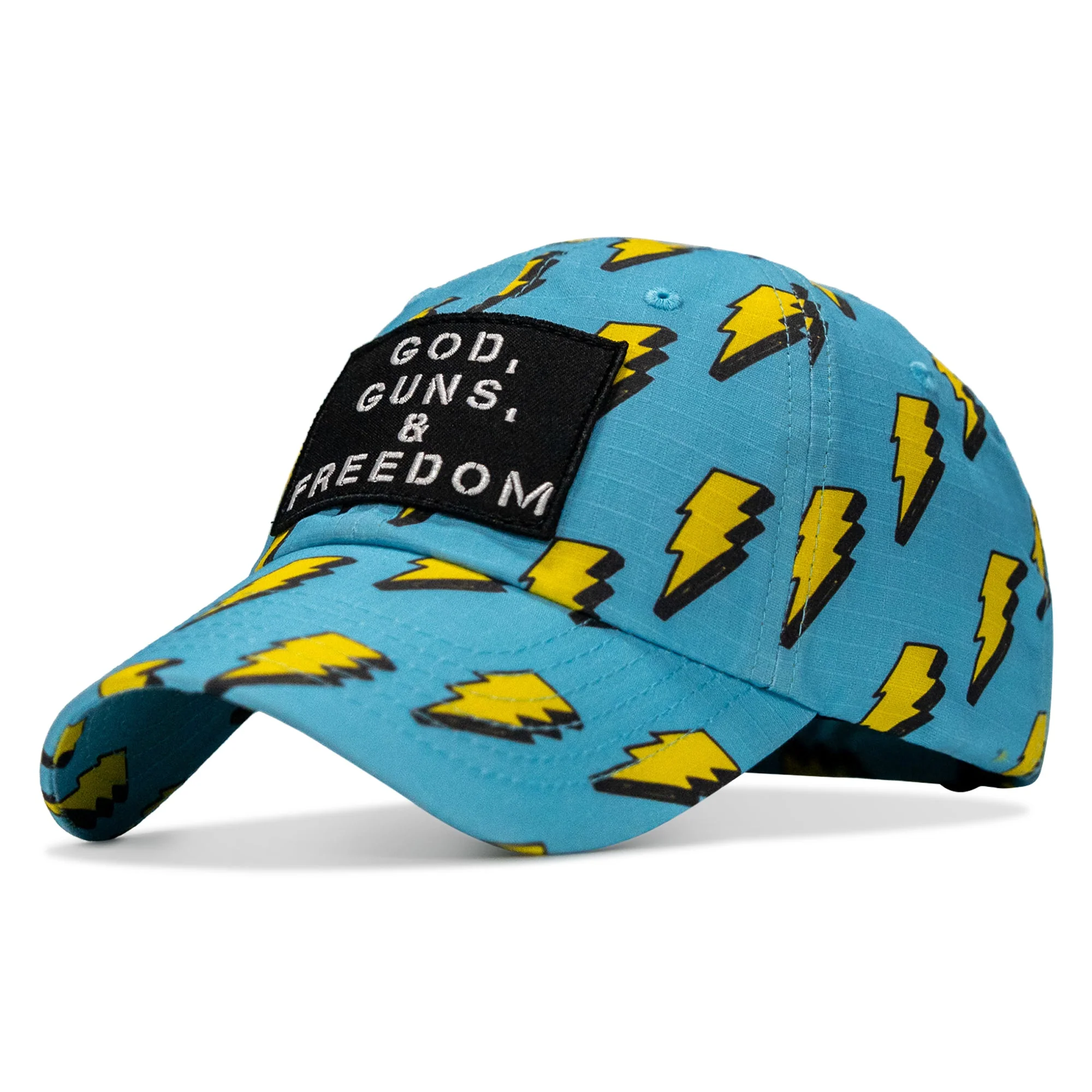 Ripstop God, Guns and Freedom Lifestyle Patch Low Profile Hat - Image 8